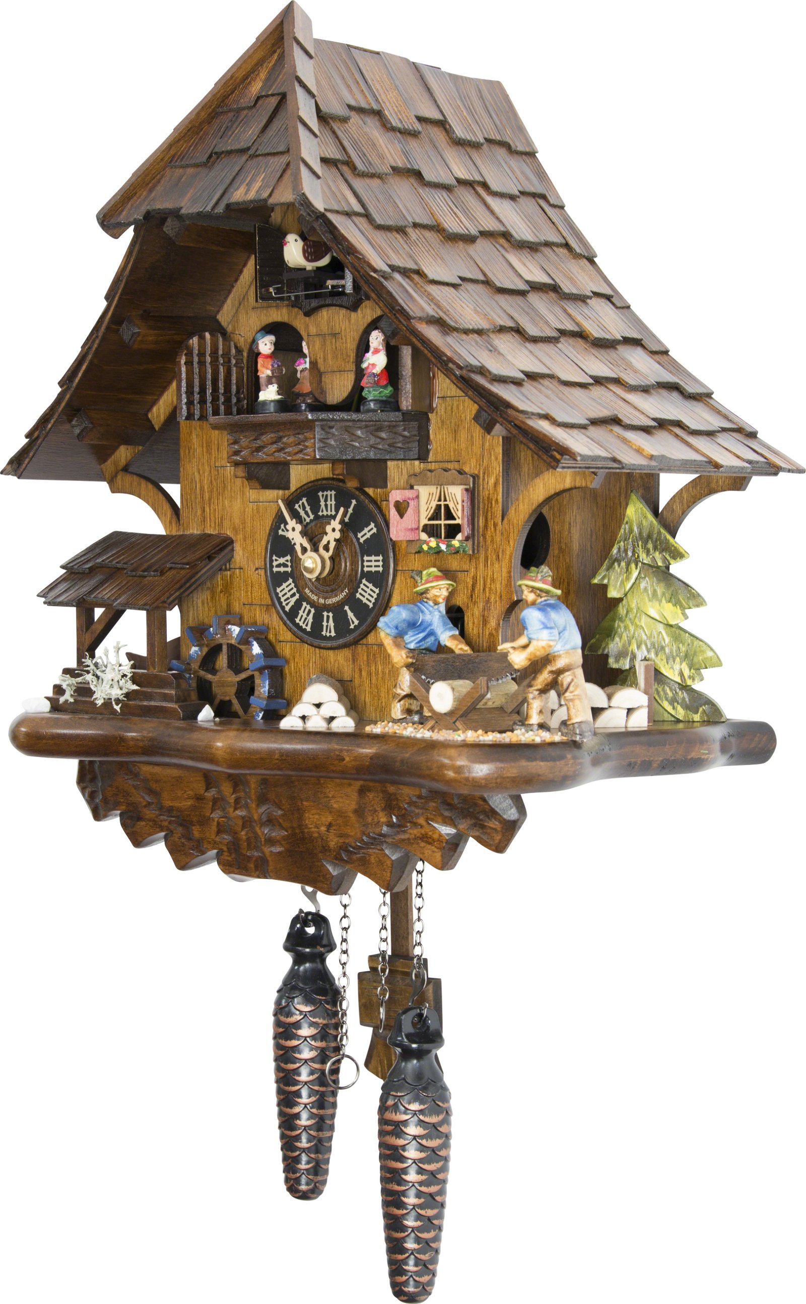Details about   Gray Modern Bird Cuckoo Clock Chalet-Style Home Decoration Quartz-movement 25cm 