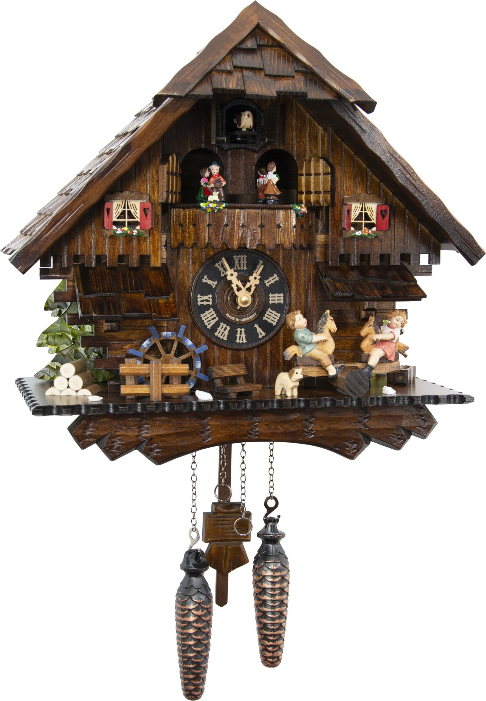 Engstler Quartz Cuckoo Clock Black forest house EN 413 Q