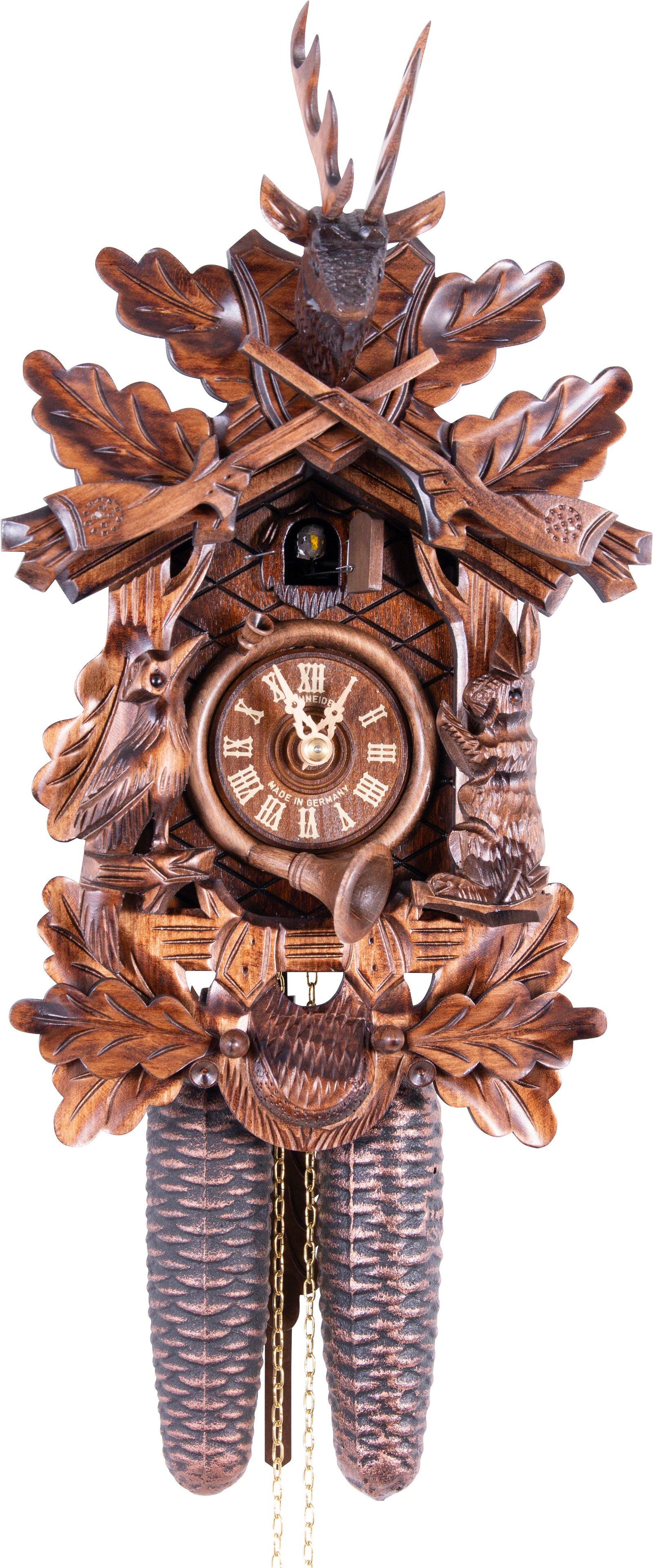 Set of 2 new 8 day cuckoo clock chains with hooks and ends. 