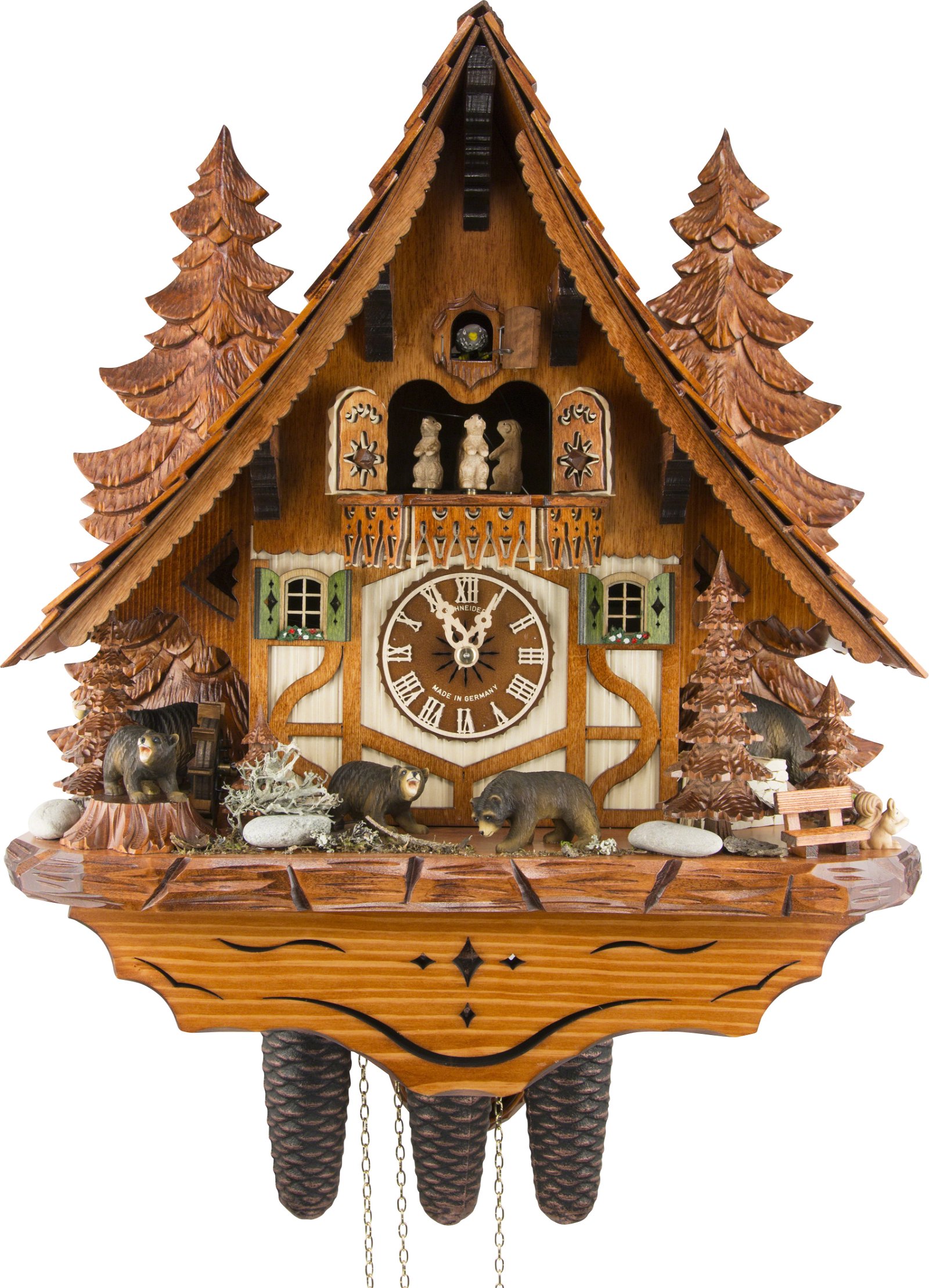 German made Chalet cuckoo clock pendulum for 30 hour and 8 day movements