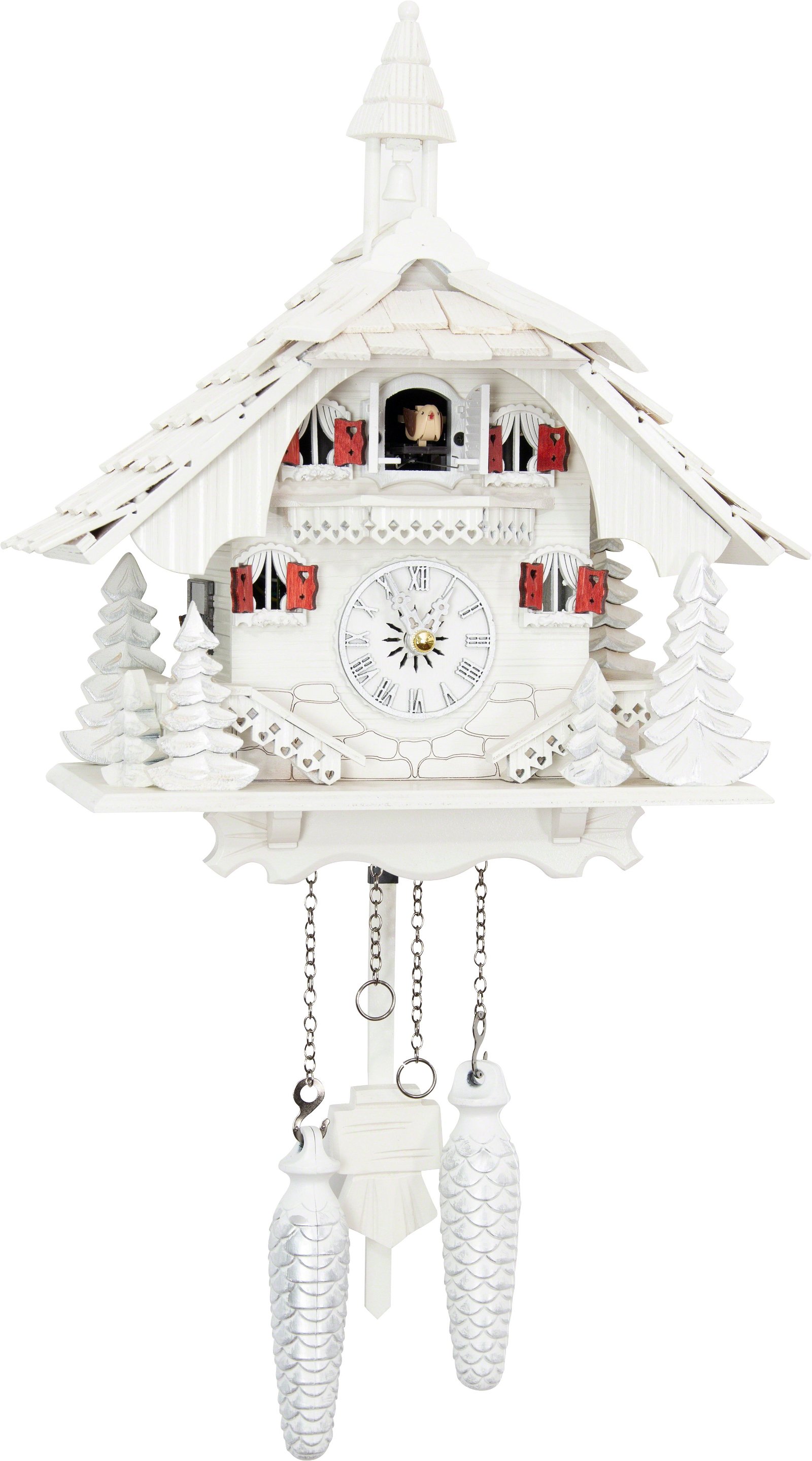German Cuckoo Clock Quartz-movement Chalet-Style 31cm by Engstler 