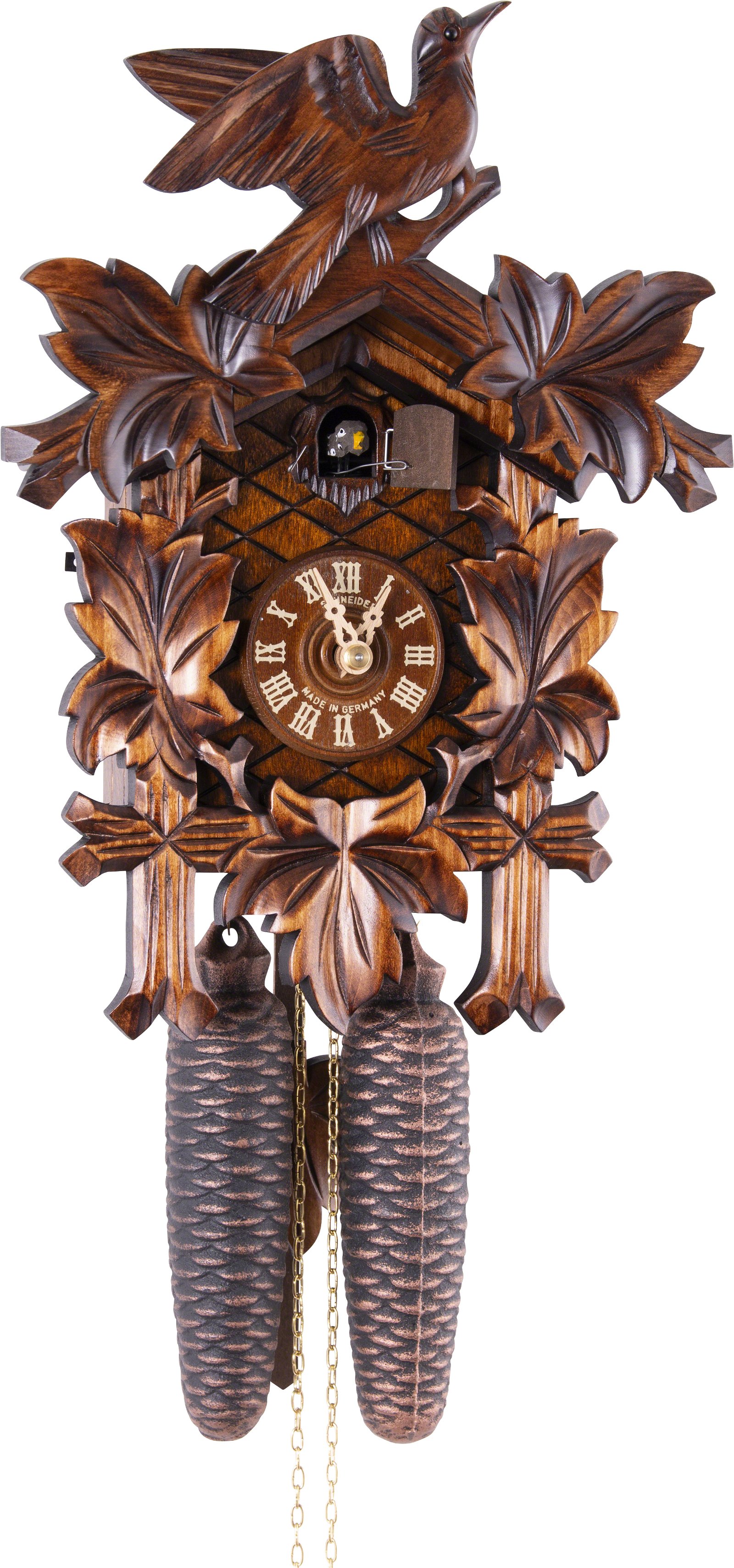 Cuckoo Clock 8-day-movement Carved-Style 34cm by Anton Schneider - 8T100/9