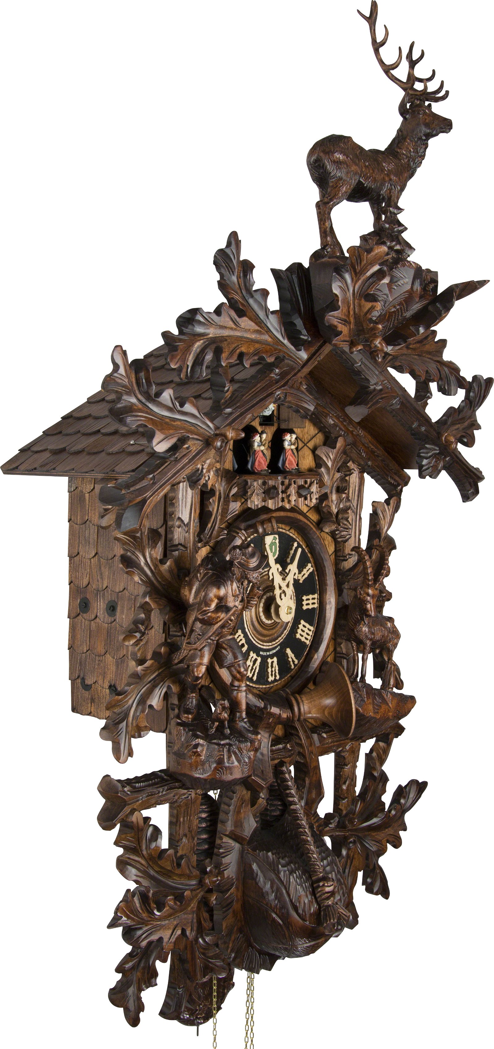 Cuckoo Clock 8-day-movement Carved-Style 95cm by Hönes