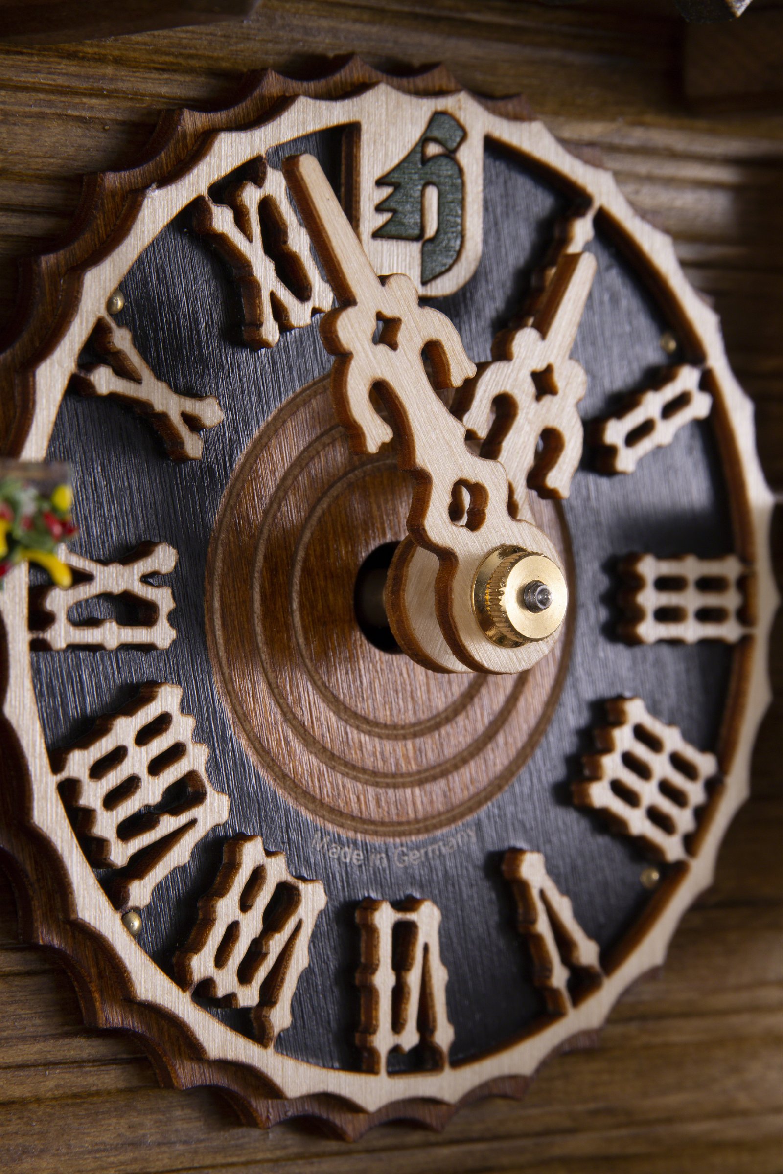Cuckoo Clock 8-day-movement Chalet-Style 52cm by Hönes