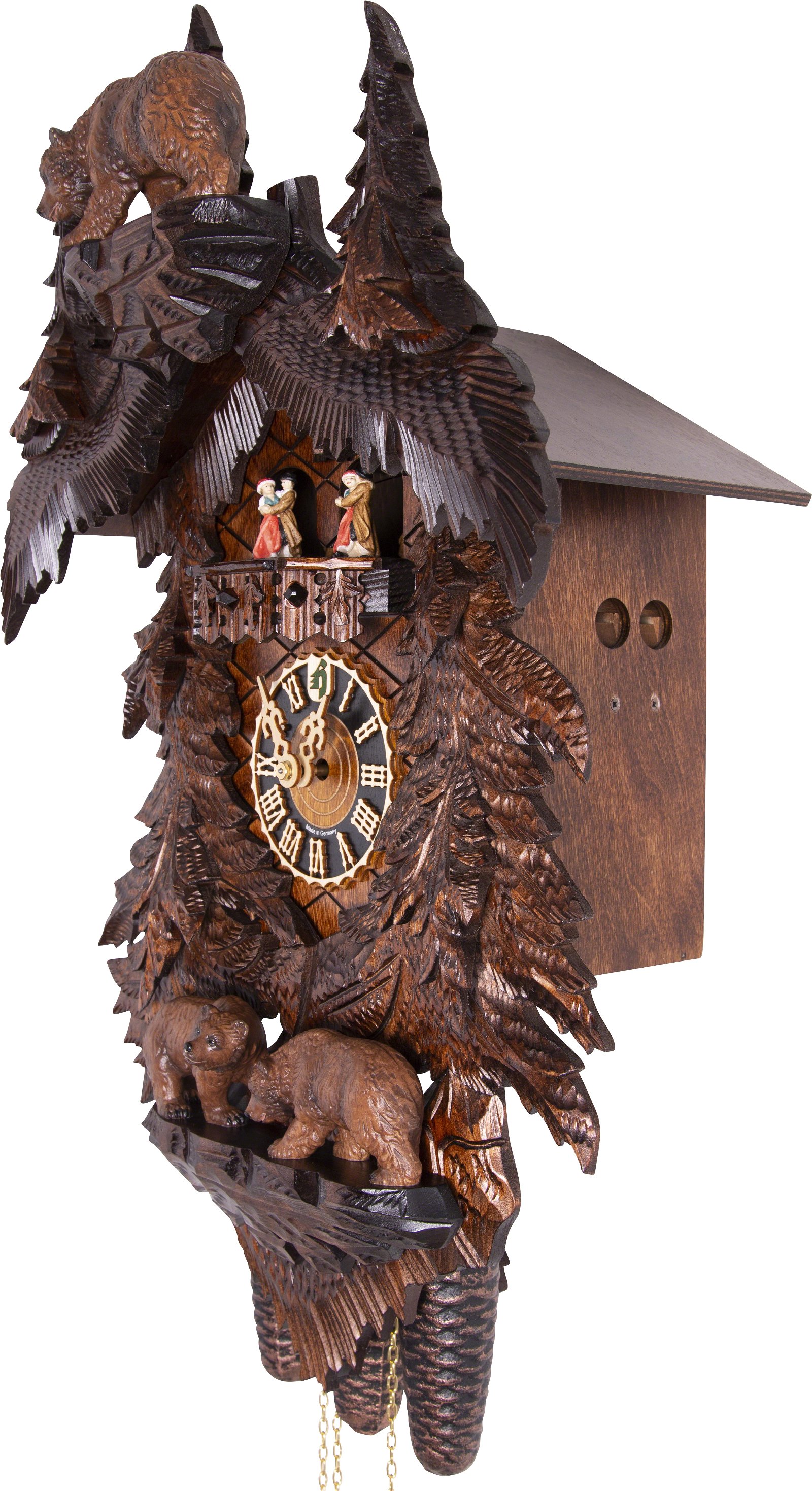 Cuckoo Clock 8-day-movement Carved-Style 58cm by Hönes