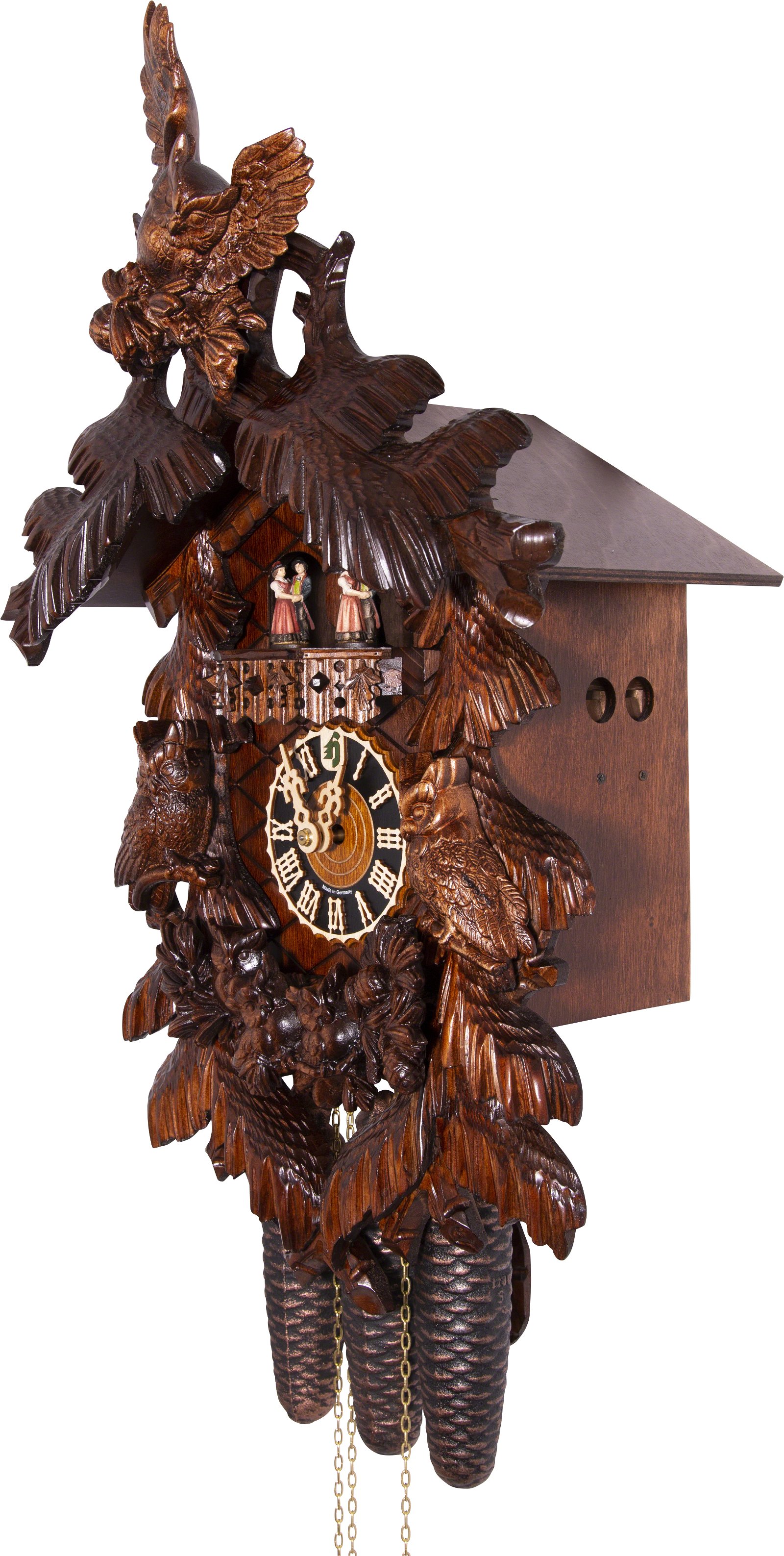 Cuckoo Clock 8-day-movement Carved-Style 55cm by Hönes