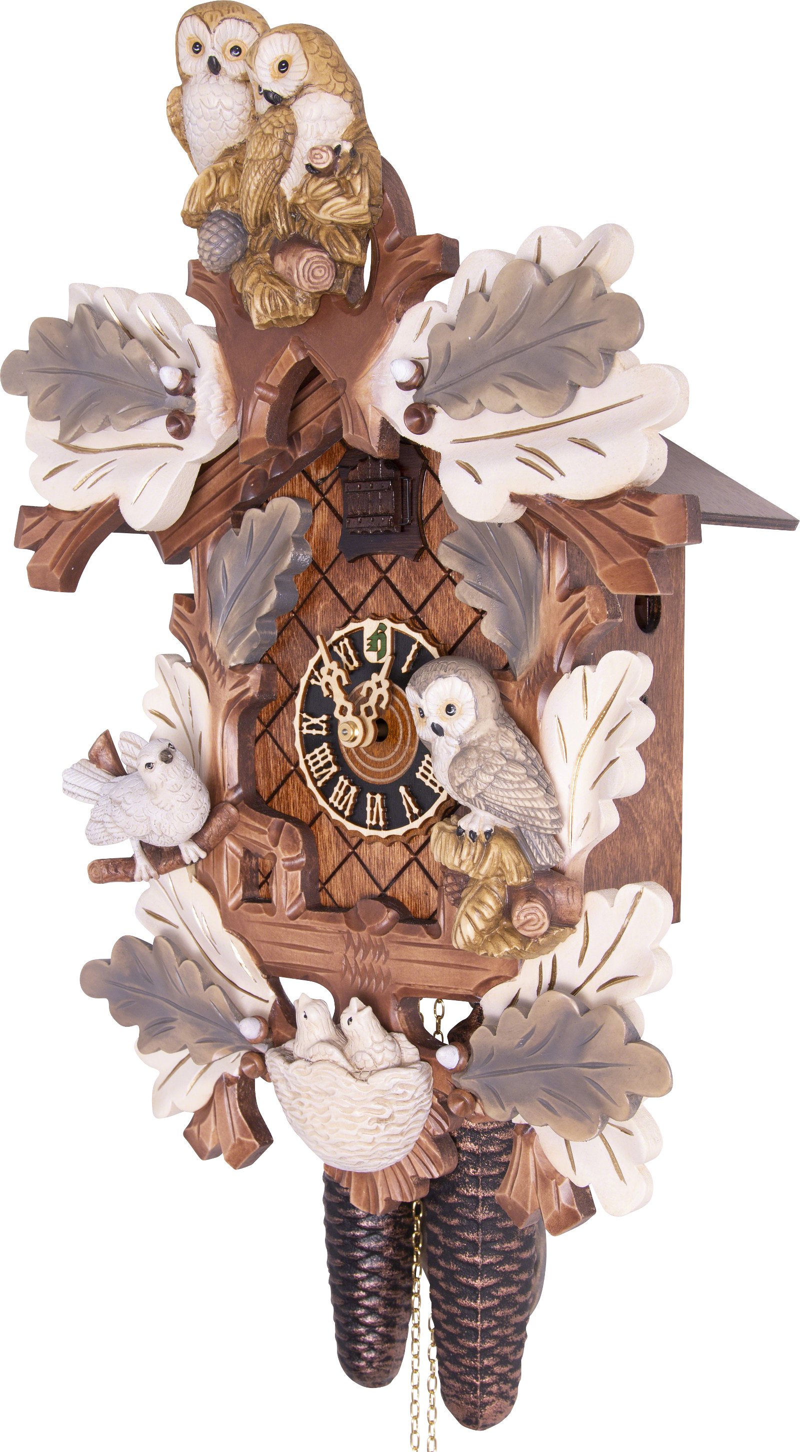 Cuckoo Clock 8-day-movement Carved-Style 46cm by Hönes