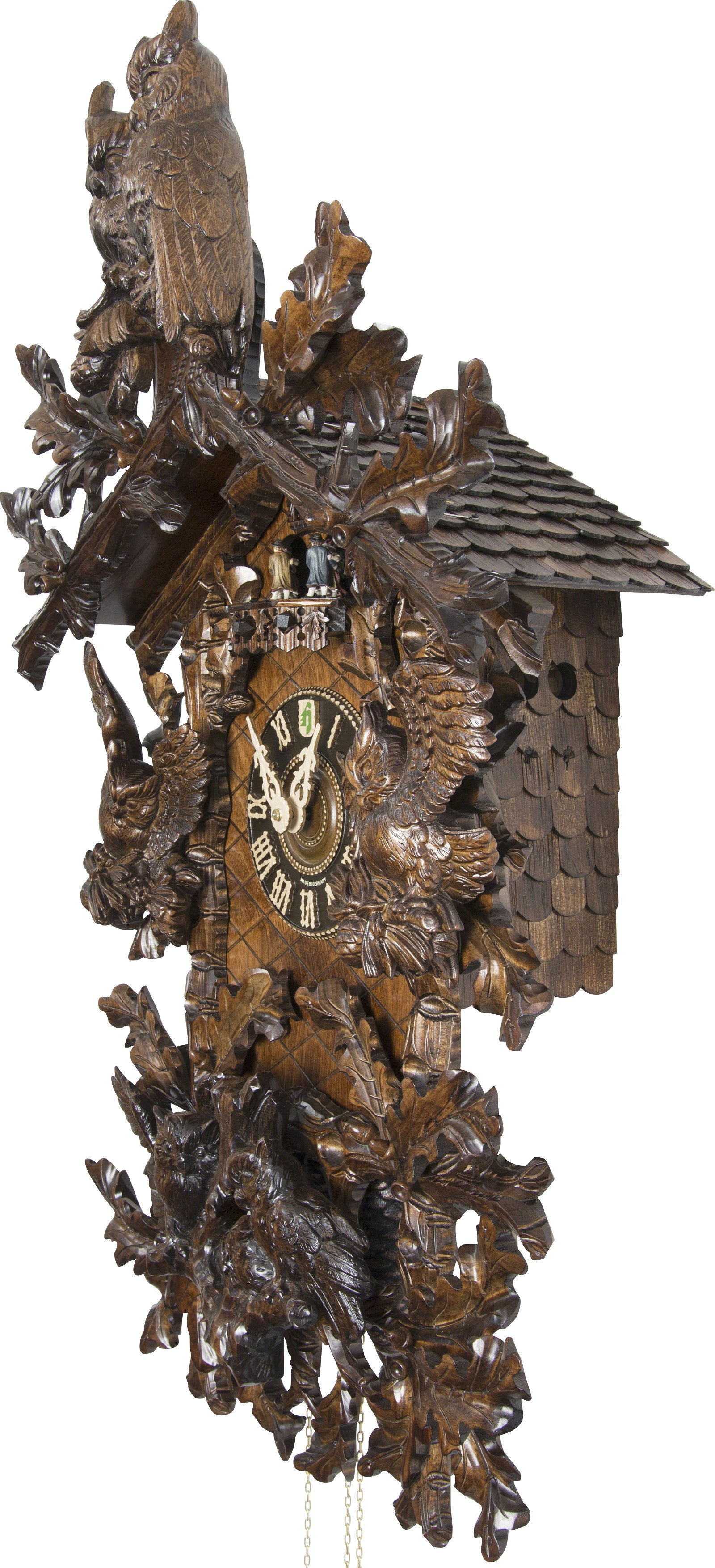 Cuckoo Clock 8-day-movement Carved-Style 57cm by Hönes