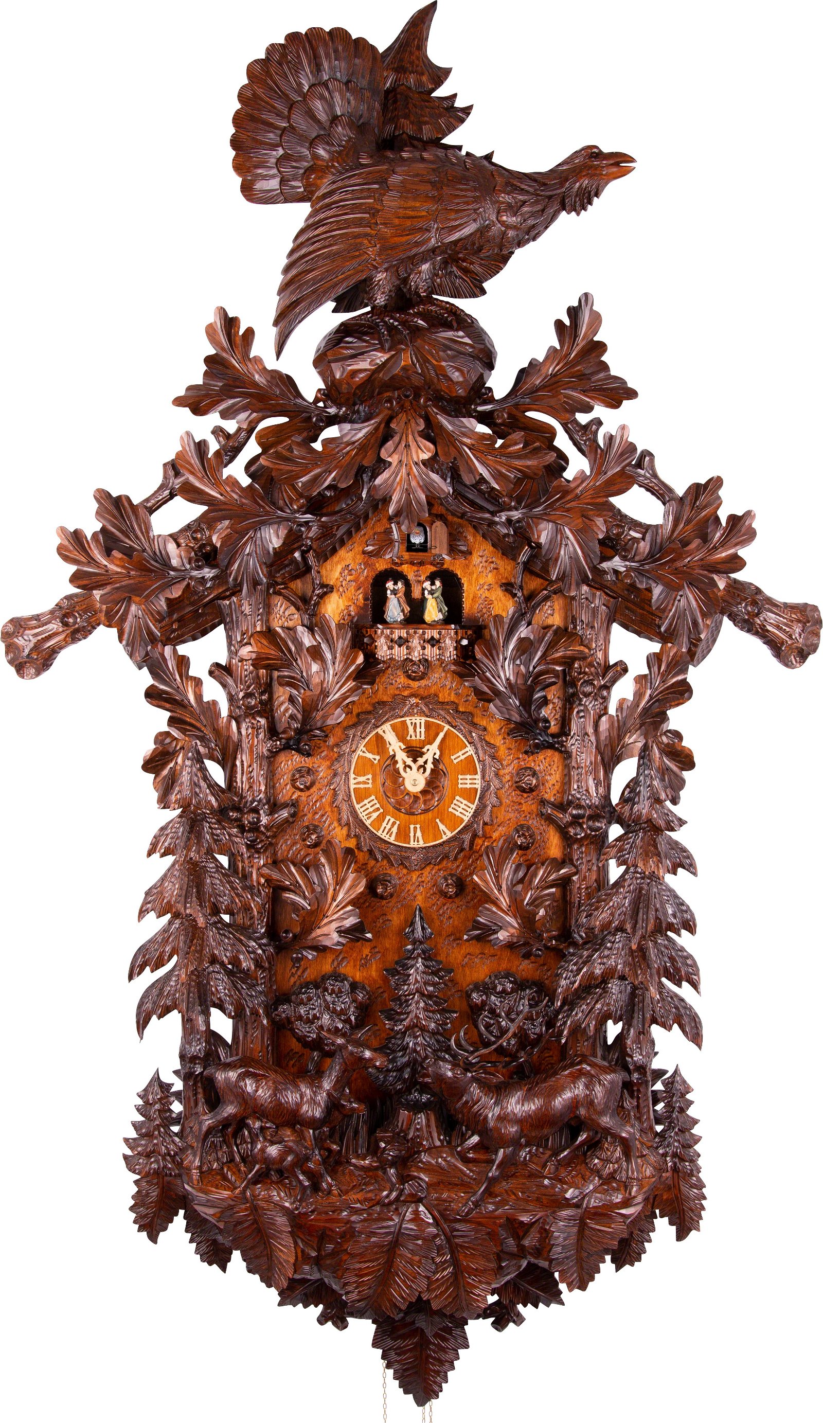 Cuckoo Clock 8-day-movement Carved-Style 160cm by Hönes