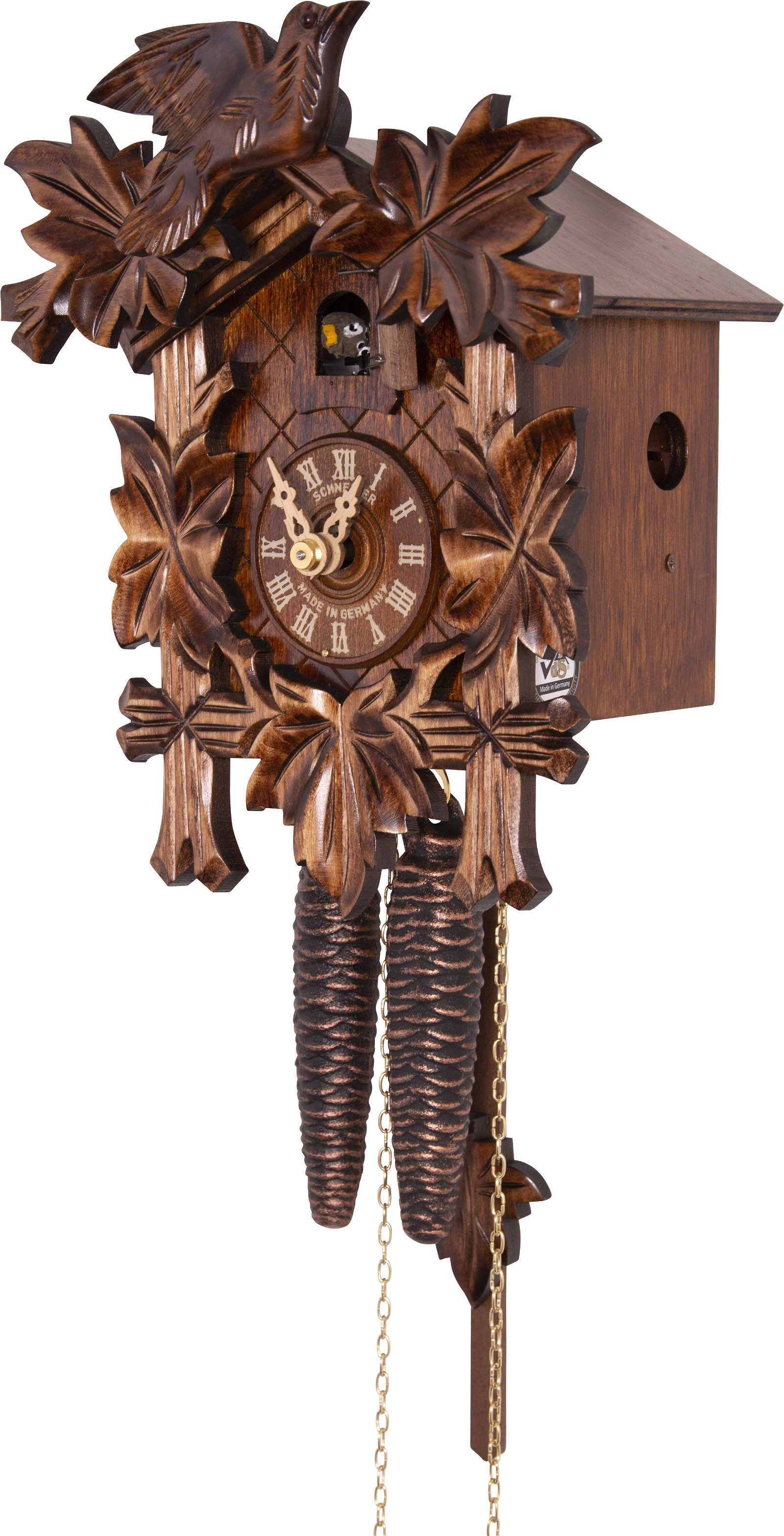 Cuckoo Clock 1-day-movement Carved-Style 23cm by Anton Schneider
