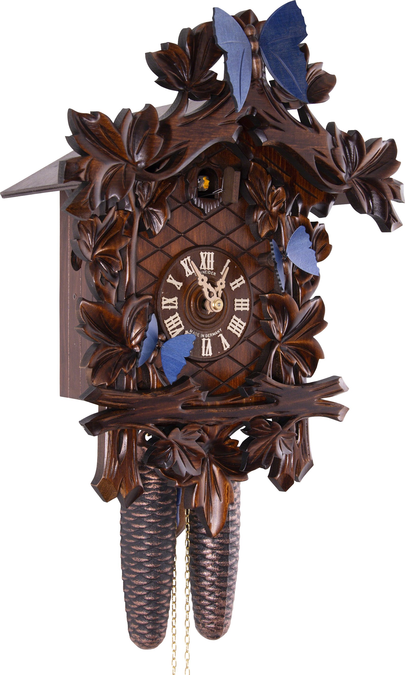 Cuckoo Clock 8-day-movement Carved-Style 40cm by Anton Schneider
