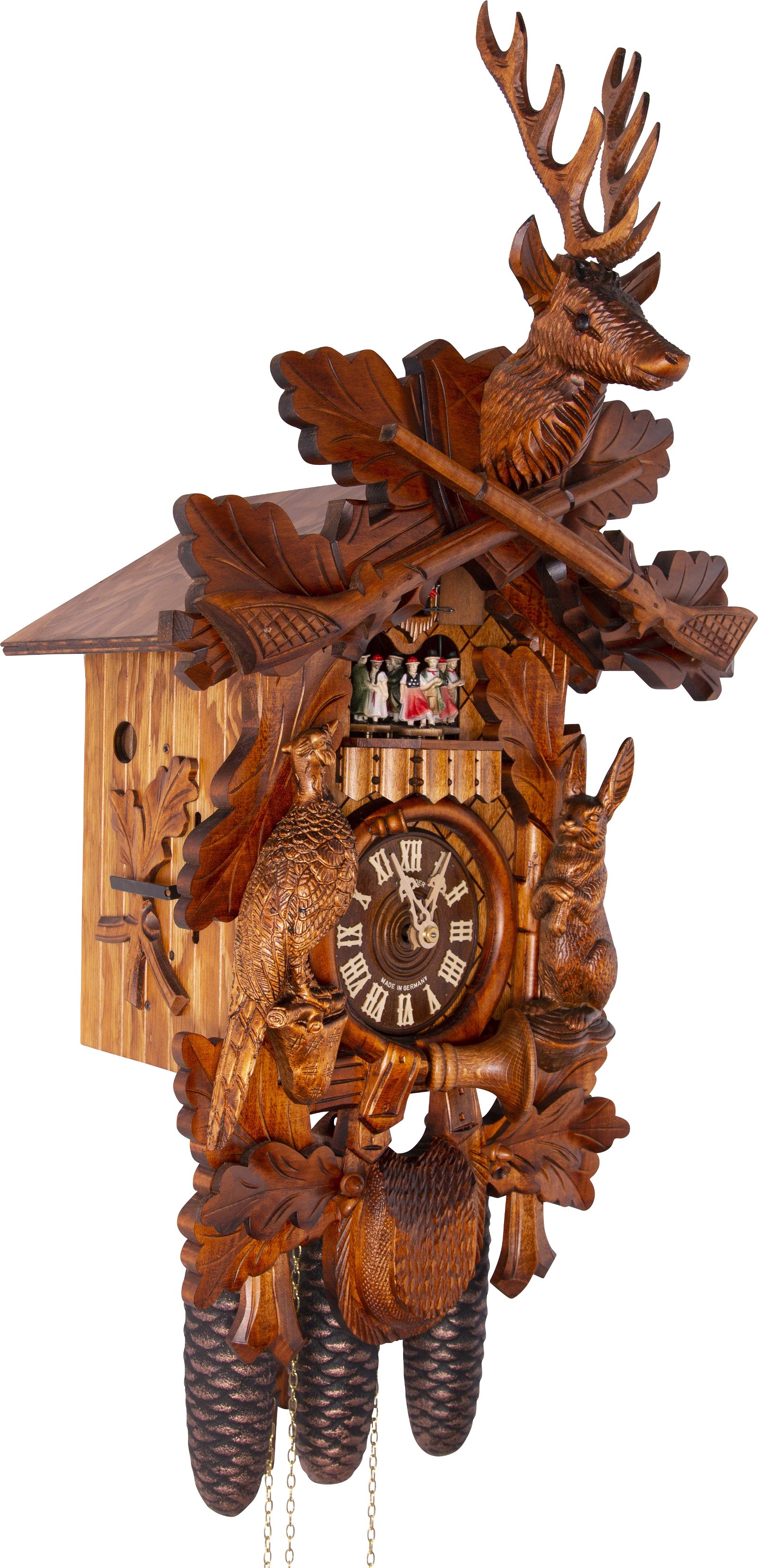 Cuckoo Clock 8-day-movement Carved-Style 59cm by Anton Schneider