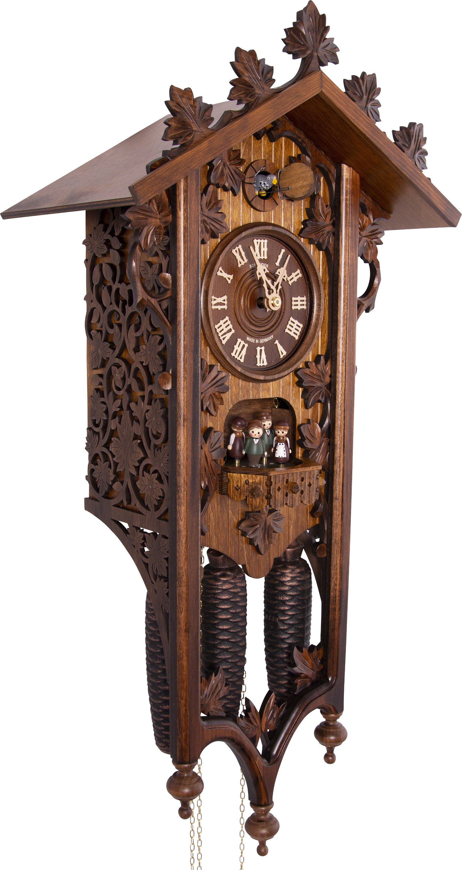 Cuckoo Clock 8-day-movement Carved-Style 68cm by Anton Schneider