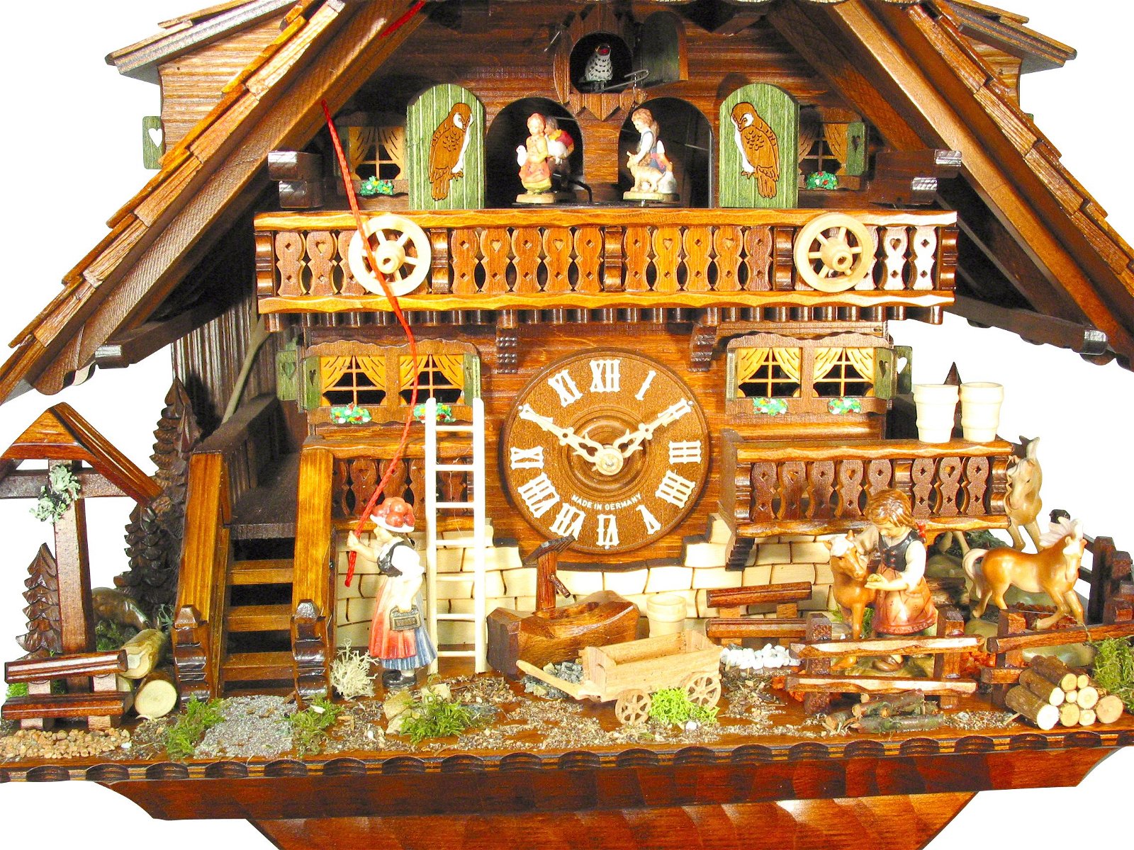 Cuckoo Clock 8-day-movement Chalet-Style 58cm by August Schwer