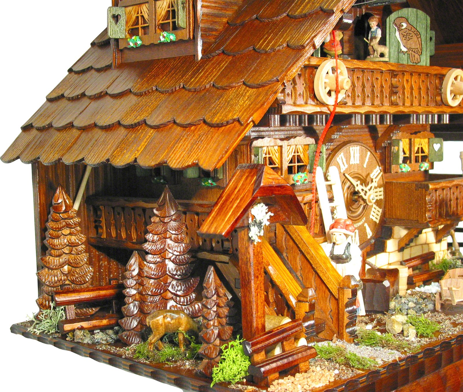 Cuckoo Clock 8-day-movement Chalet-Style 58cm by August Schwer
