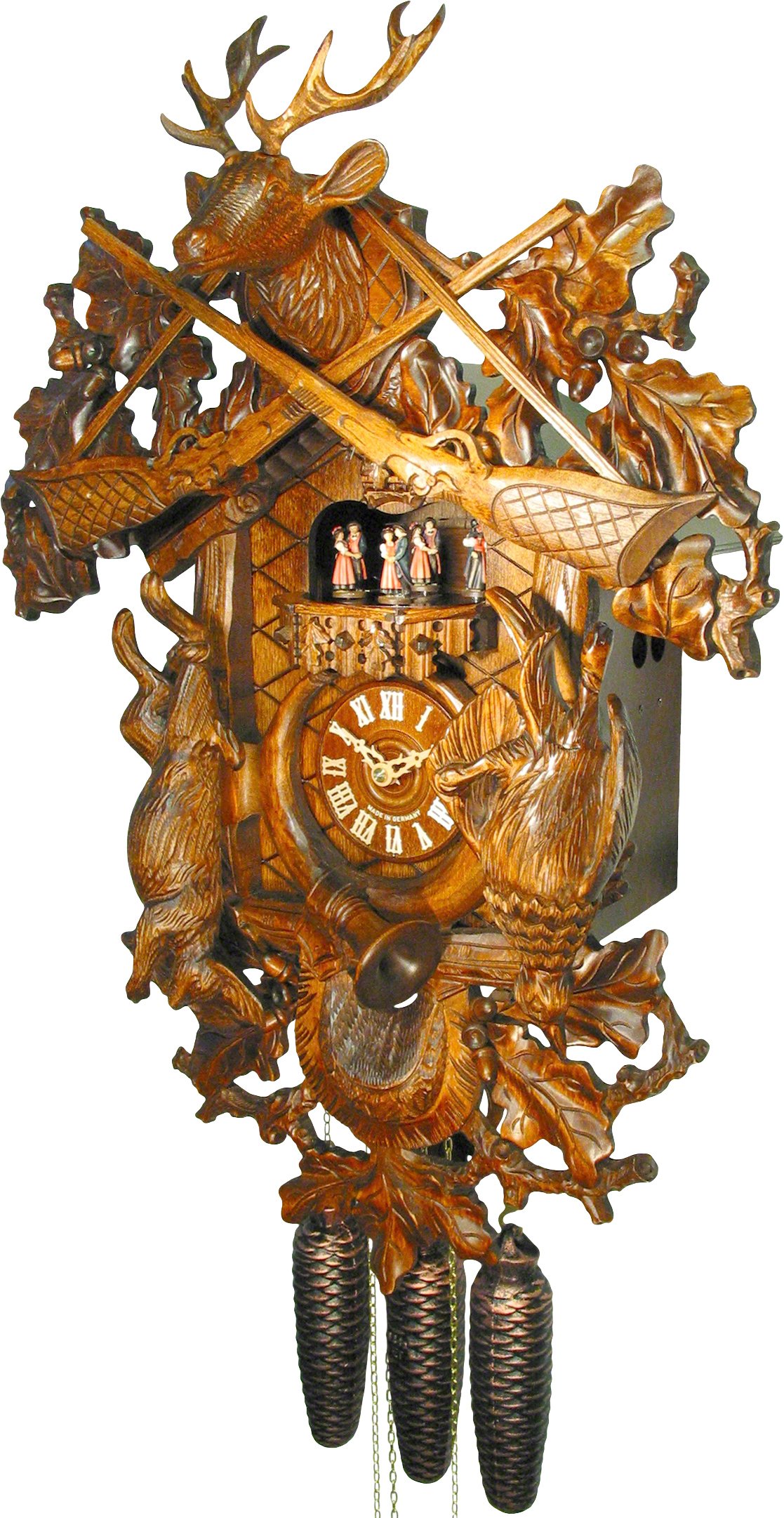 Cuckoo Clock 8-day-movement Carved-Style 60cm by August Schwer