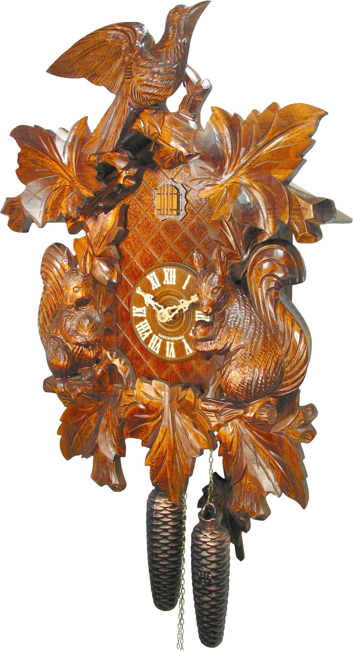 Cuckoo Clock 8-day-movement Carved-Style 50cm by August Schwer