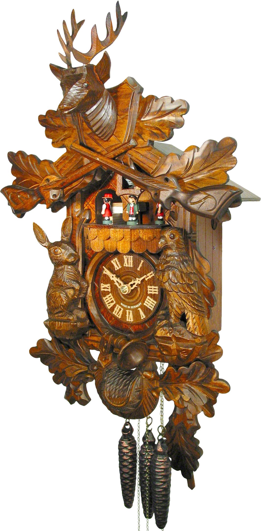 Cuckoo Clock 1-day-movement Carved-Style 53cm by August Schwer