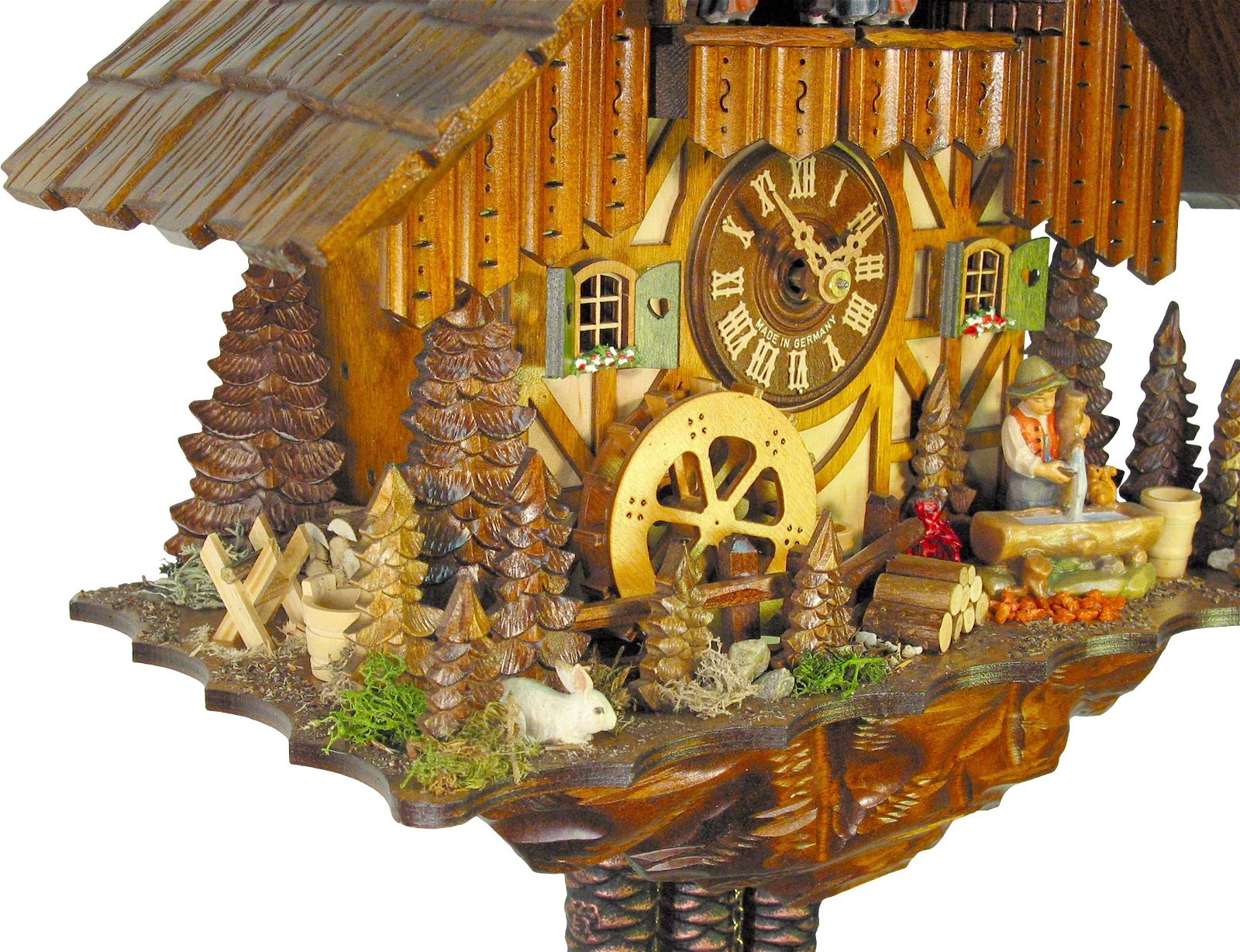Cuckoo Clock 1-day-movement Chalet-Style 36cm by August Schwer