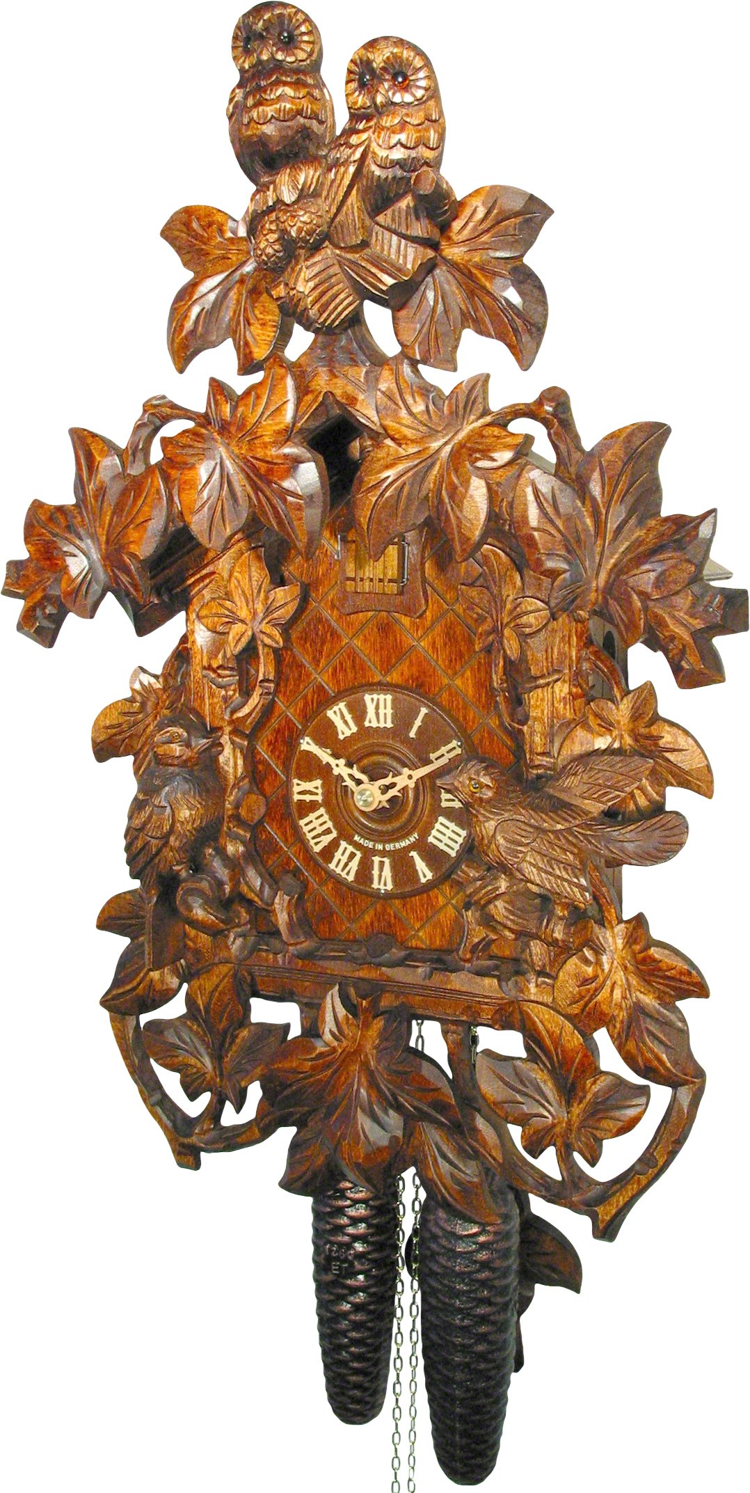 Cuckoo Clock 8-day-movement Carved-Style 48cm by August Schwer