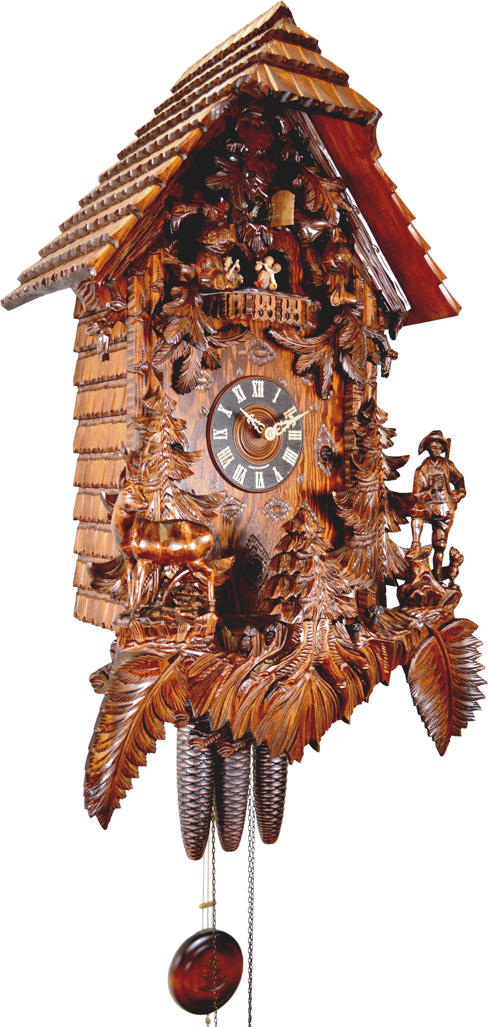 Cuckoo Clock 8-day-movement Carved-Style 95cm by August Schwer