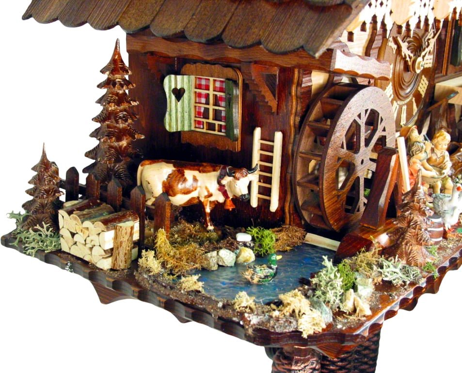 Cuckoo Clock 8-day-movement Chalet-Style 65cm by August Schwer
