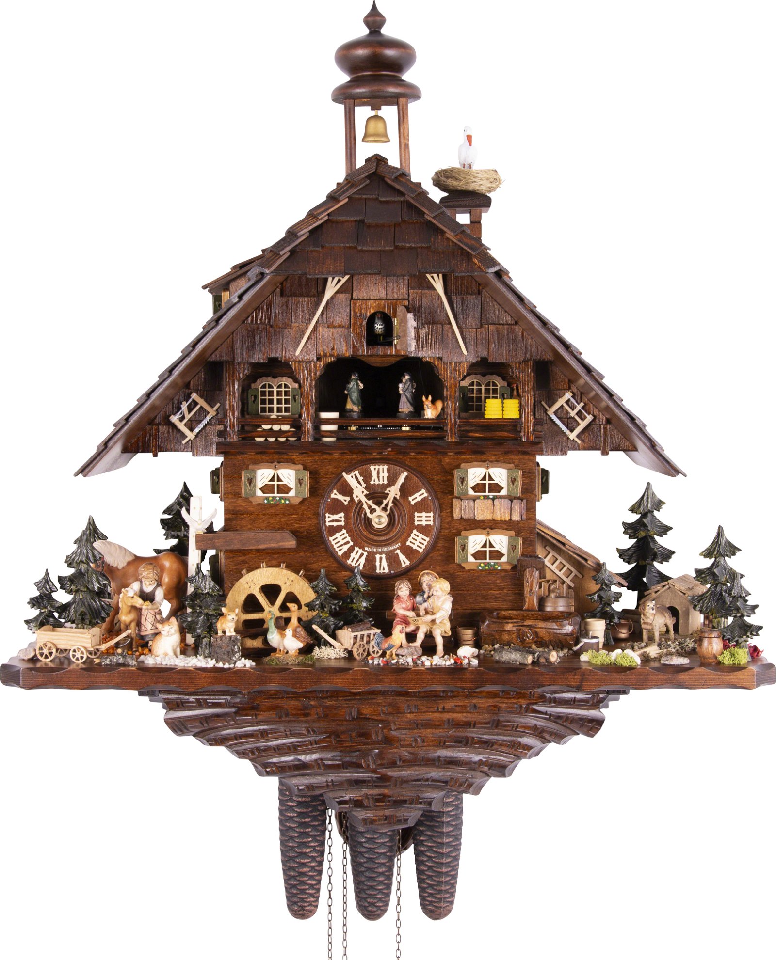 Cuckoo Clock 8-day-movement Chalet-Style 66cm by August Schwer