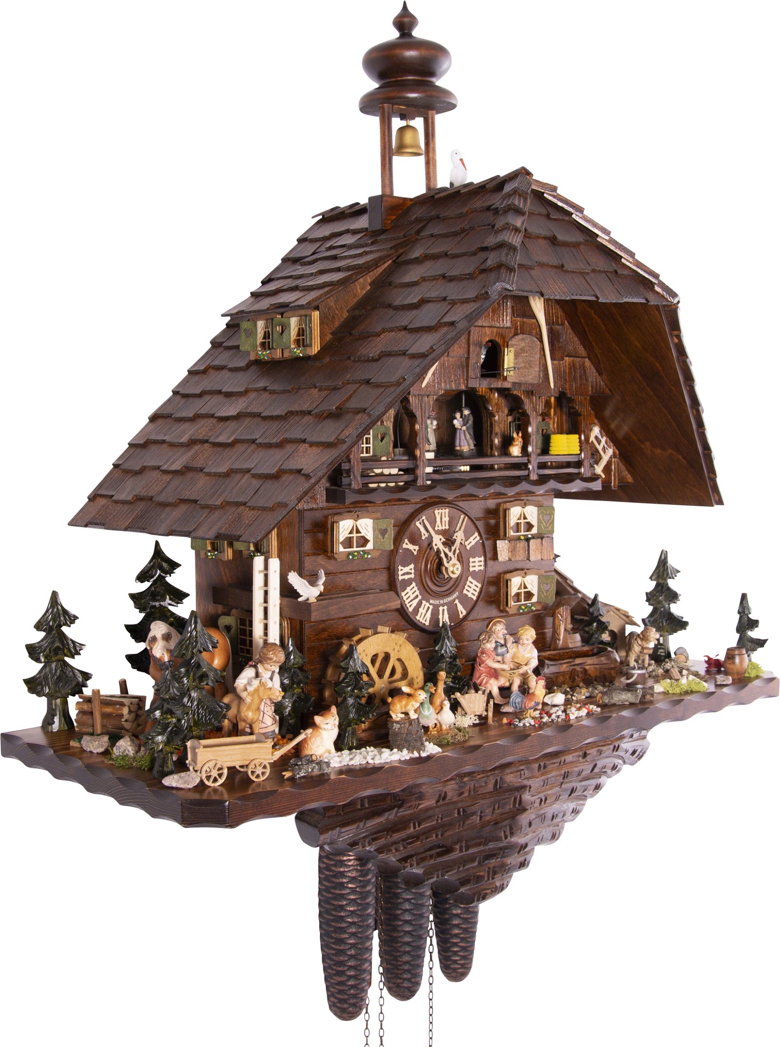 Cuckoo Clock 8-day-movement Chalet-Style 66cm by August Schwer