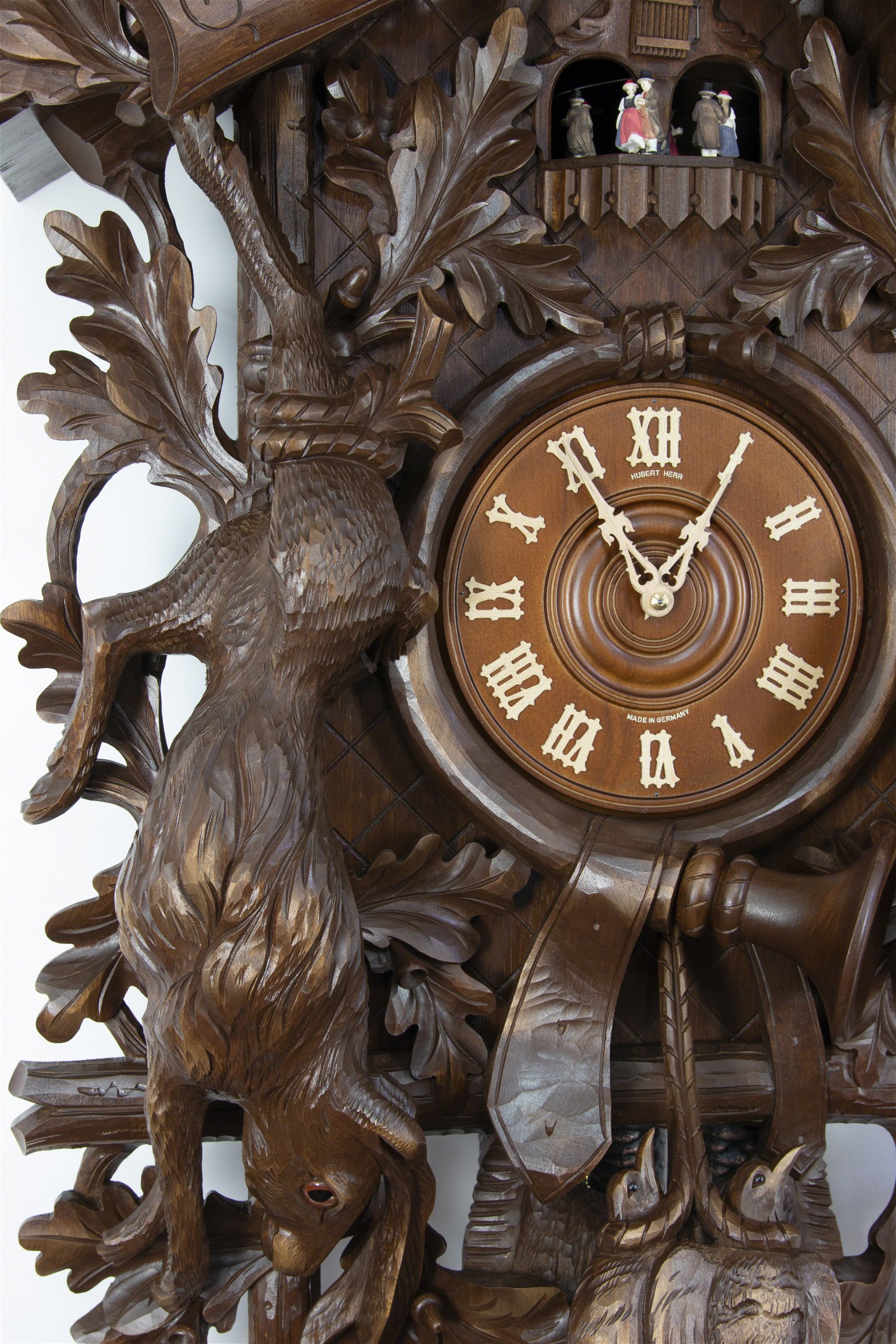 Hubert Herr new wood cuckoo clock dials with printed clock makers name... 