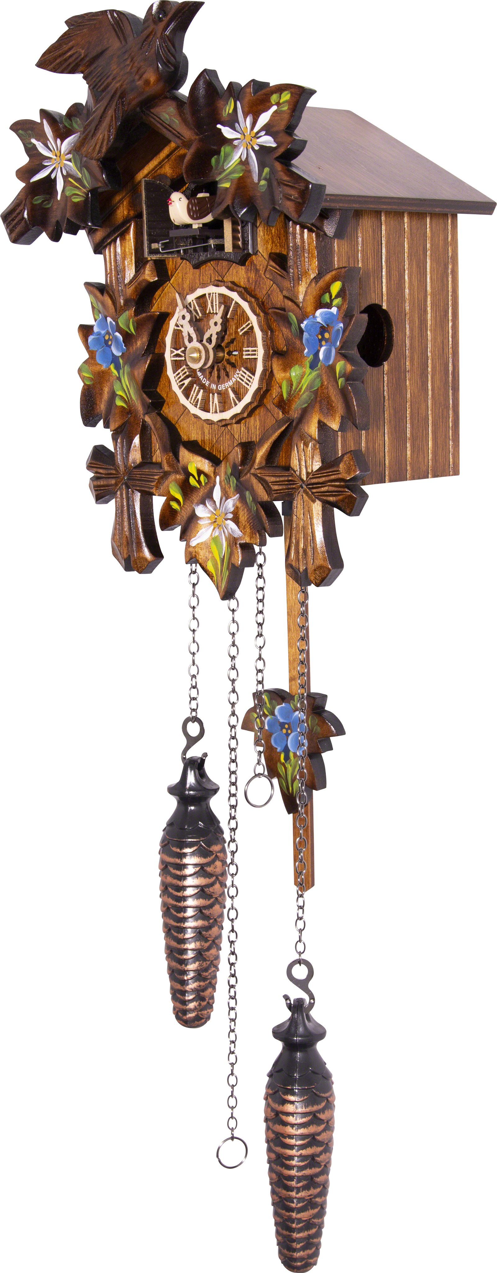 Cuckoo Clock Quartz-movement Carved-Style 22cm by Engstler