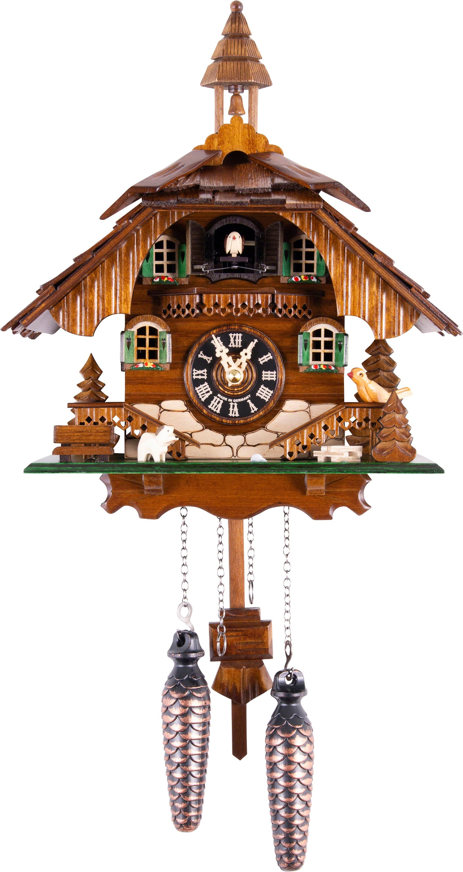 Cuckoo Clock Quartz-movement Chalet-Style 31cm by Engstler