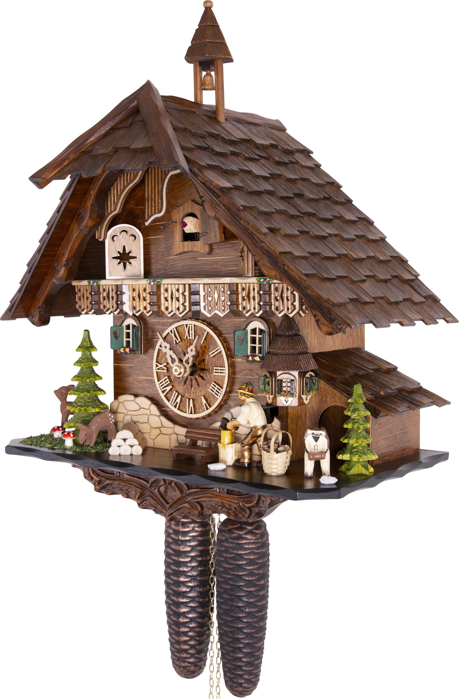 Cuckoo Clock 8-day-movement Chalet-Style 42cm by Engstler