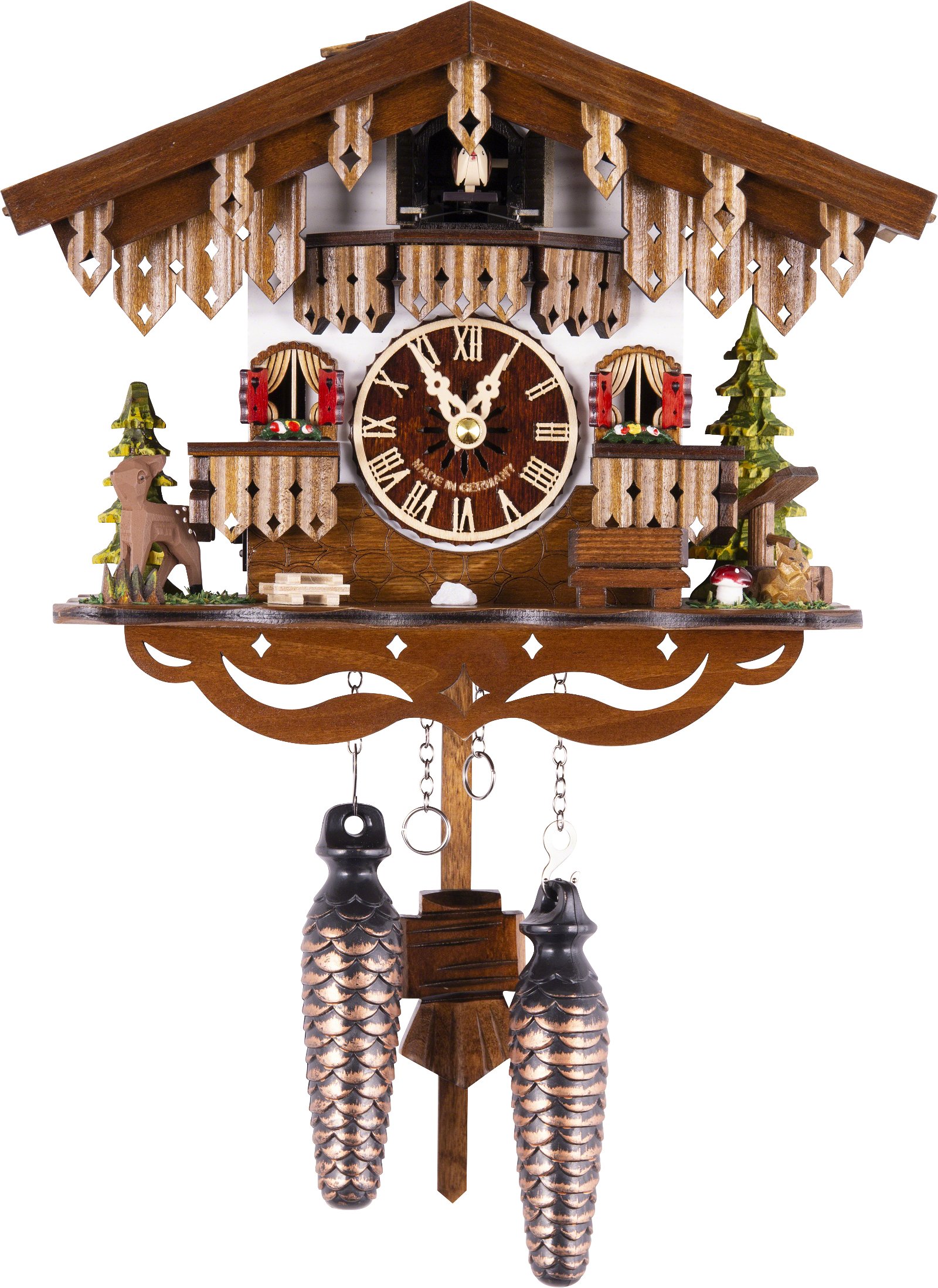 Cuckoo Clock Quartz-movement Chalet-Style 22cm by Engstler