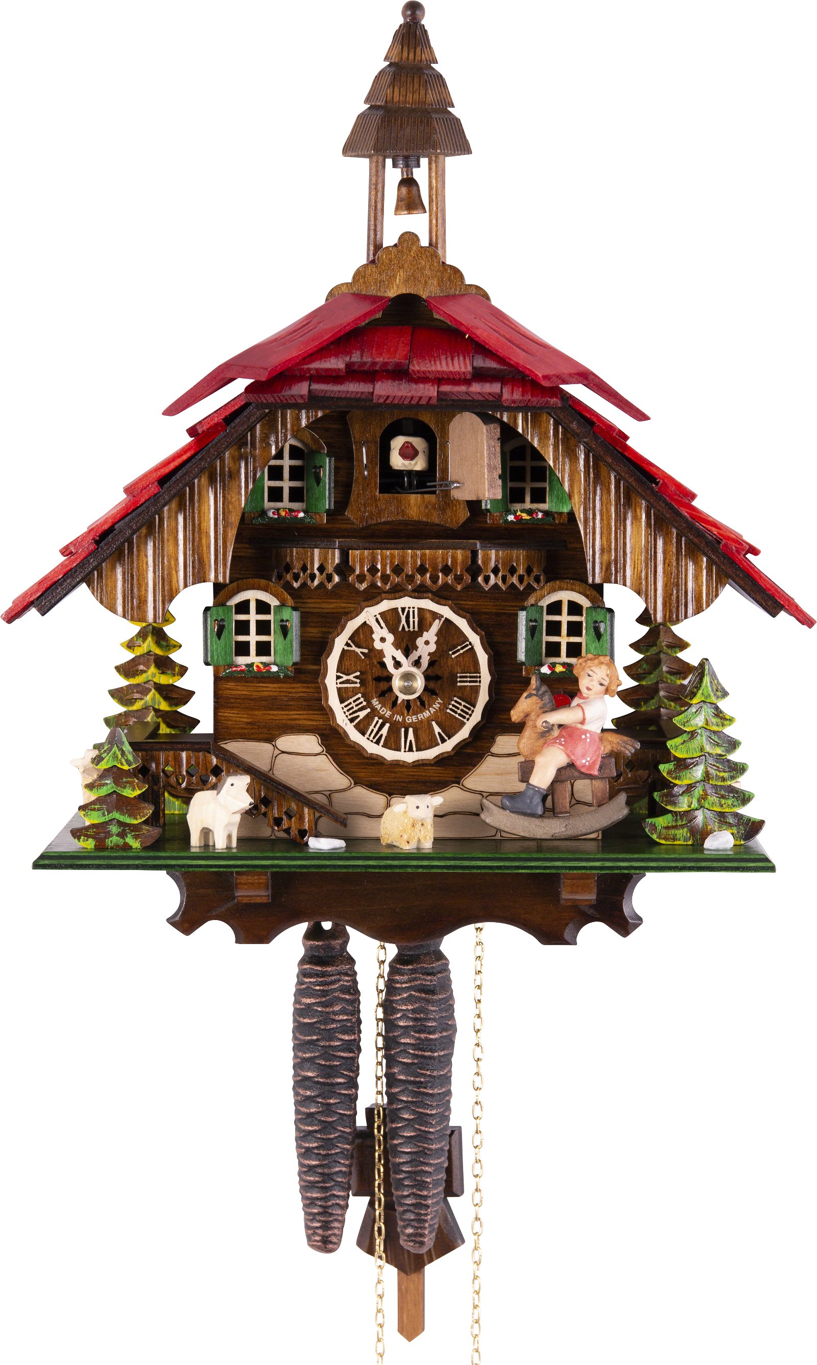 Cuckoo Clock 1-day-movement Chalet-Style 31cm by Engstler