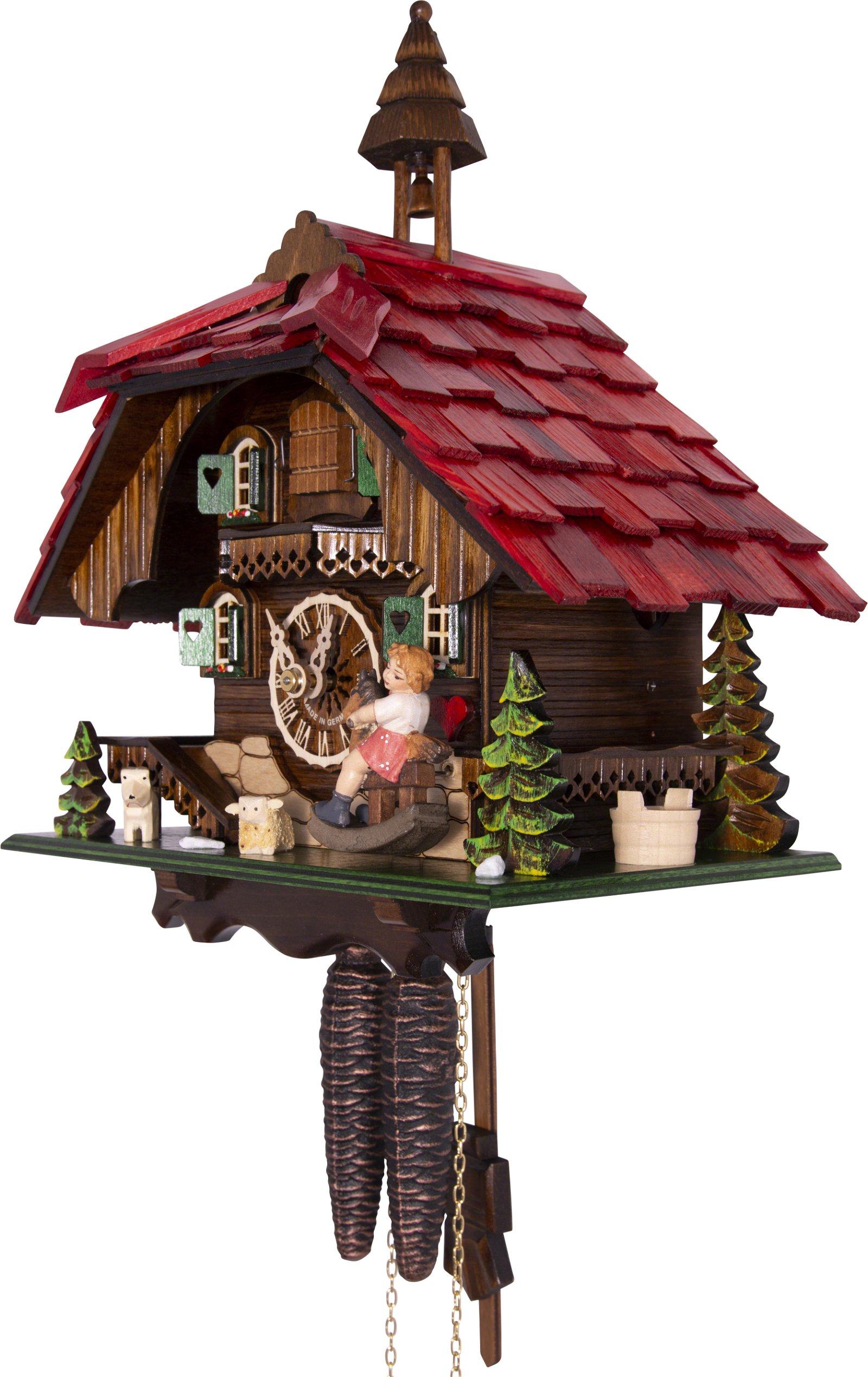 Cuckoo Clock 1-day-movement Chalet-Style 31cm by Engstler