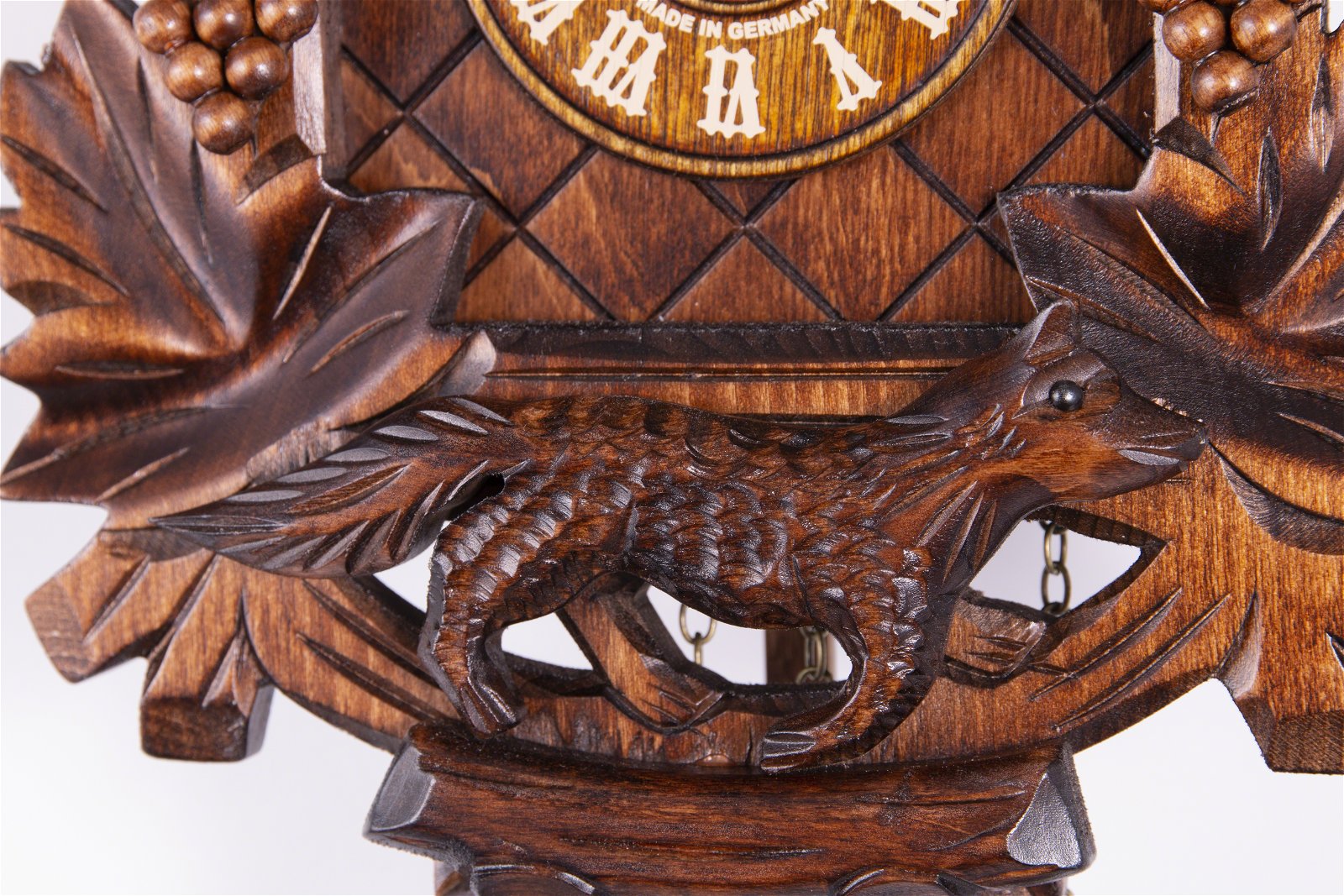 Cuckoo Clock Quartz-movement Carved-Style 40cm by Trenkle Uhren