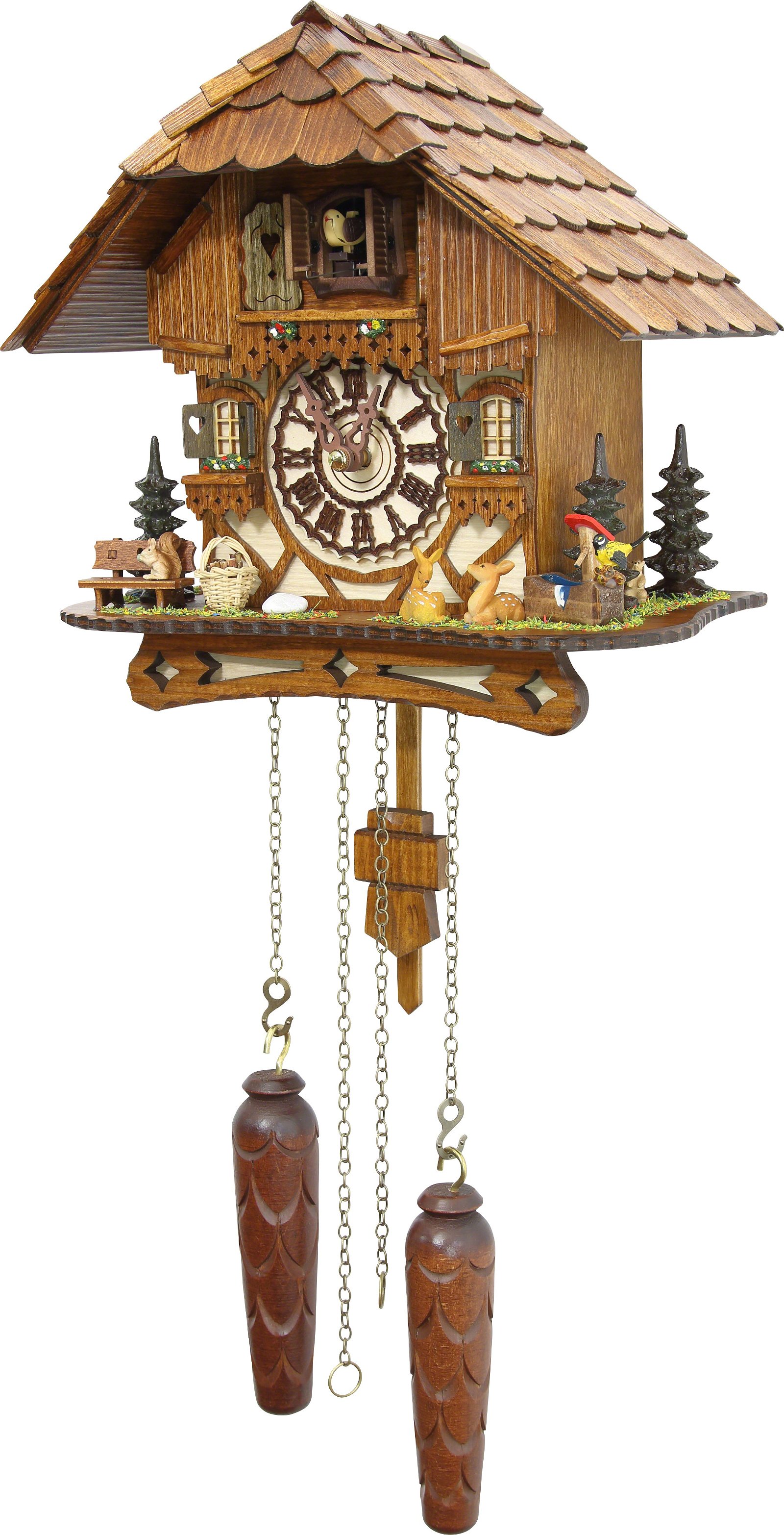 Cuckoo Clock Quartz-movement Chalet-Style 26cm by Cuckoo-Palace