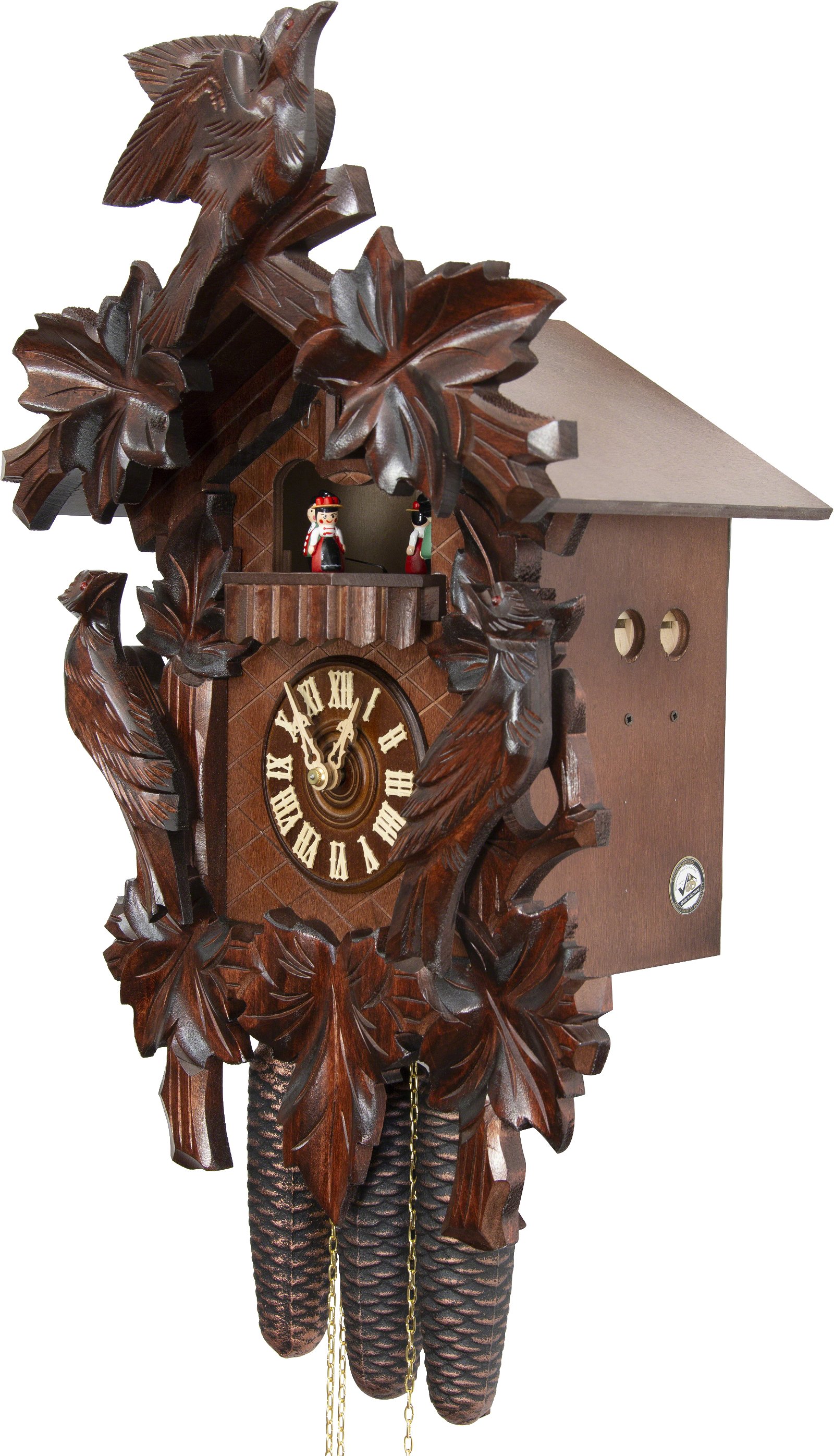 Cuckoo Clock 8-day-movement Carved-Style 50cm by Hekas
