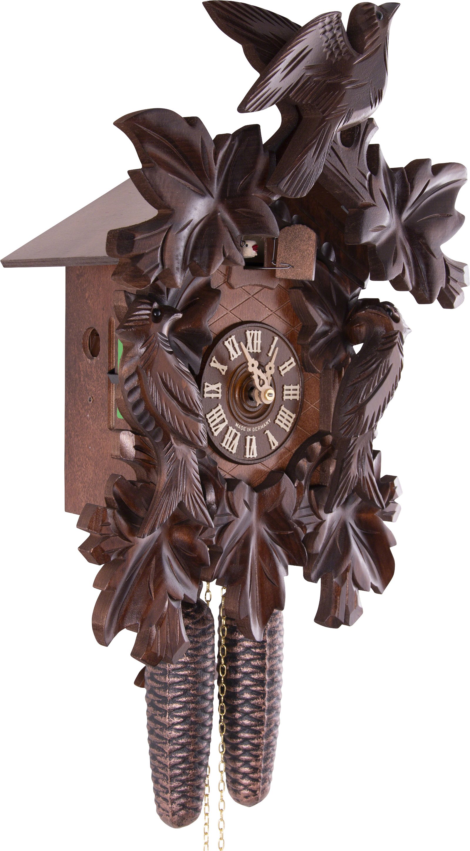 Cuckoo Clock 8-day-movement Carved-Style 40cm by Hekas