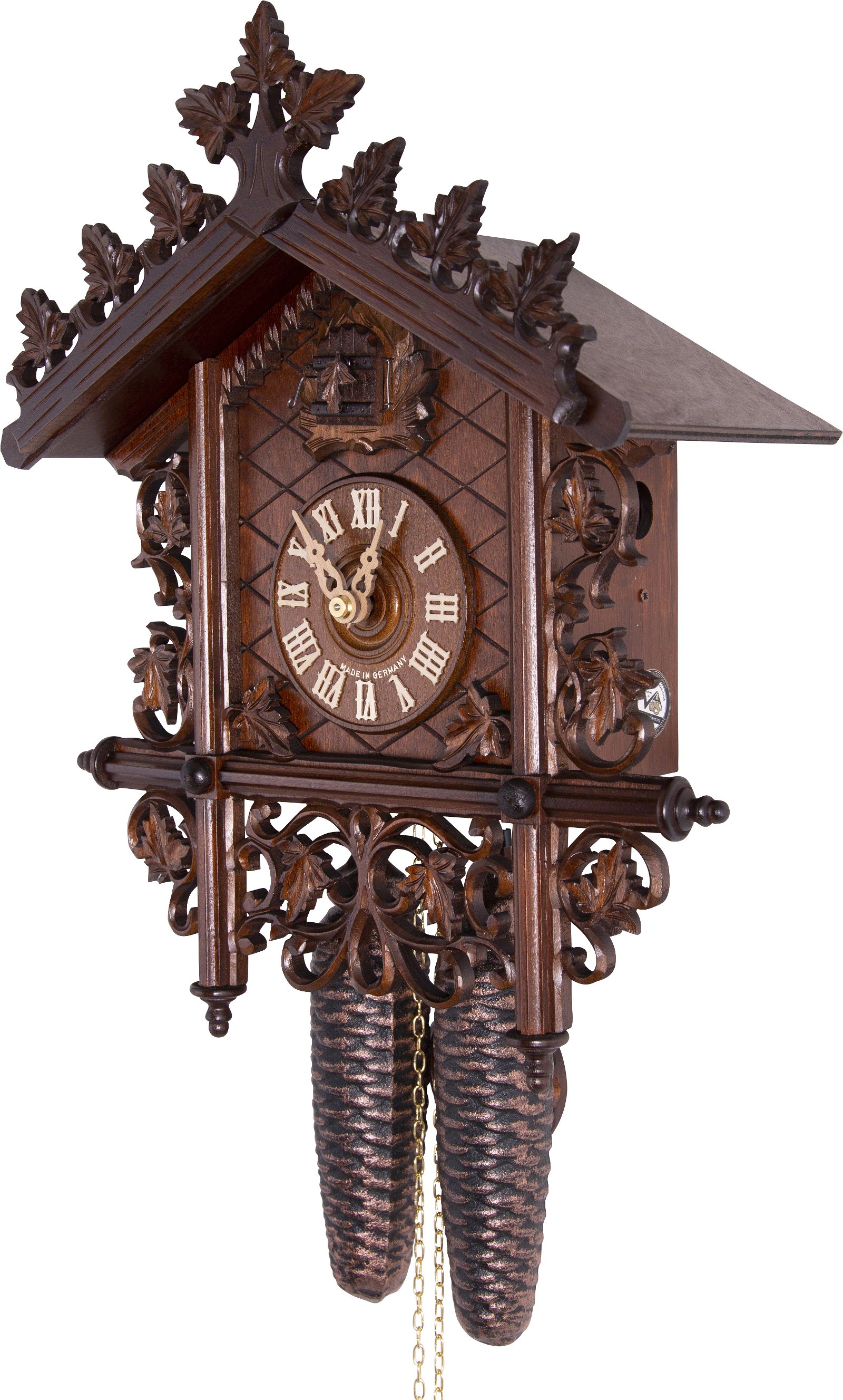 Antique replica clock 8-day-movement 36cm by Hekas