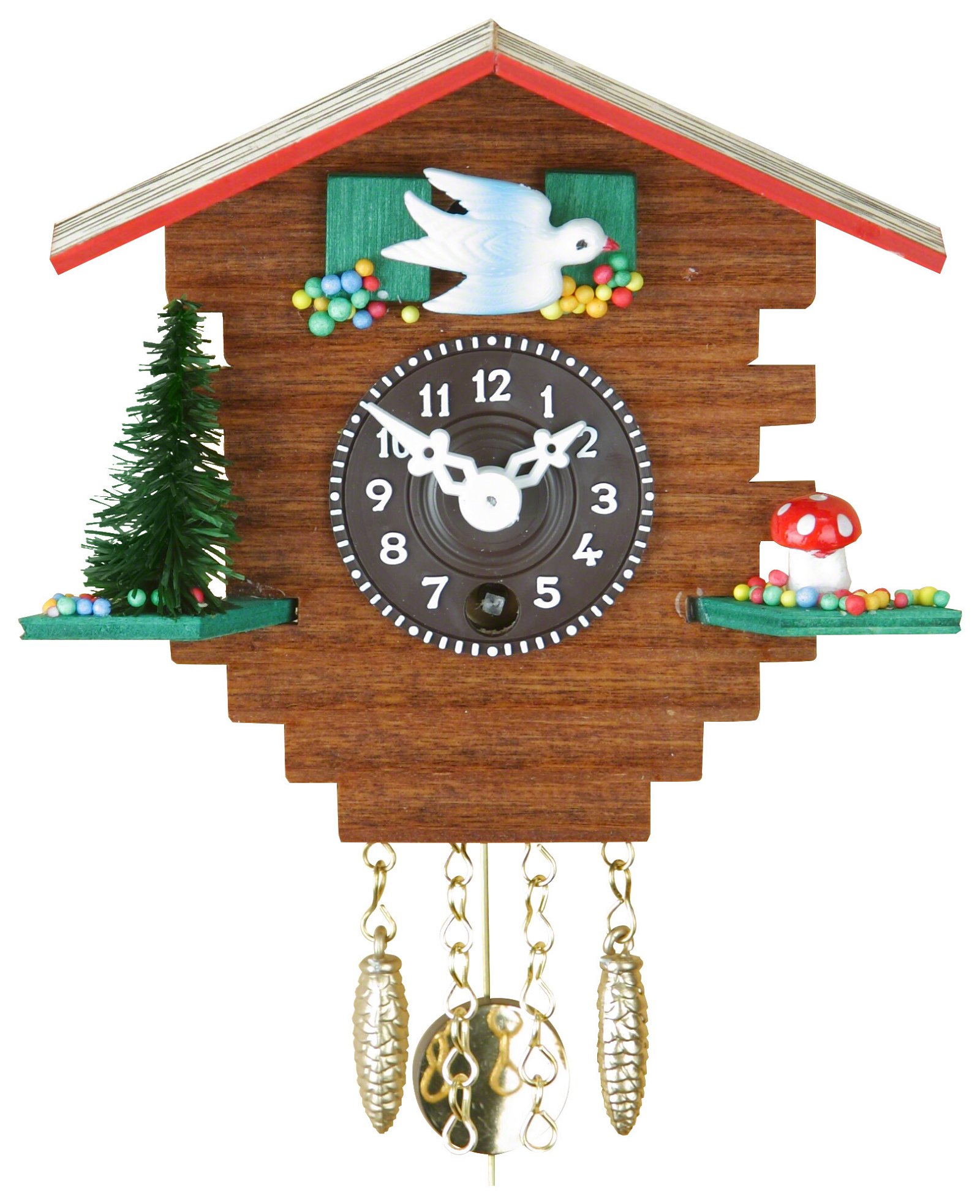 Black Forest Pendulum Clock Quartz-movement 10cm by Trenkle Uhren