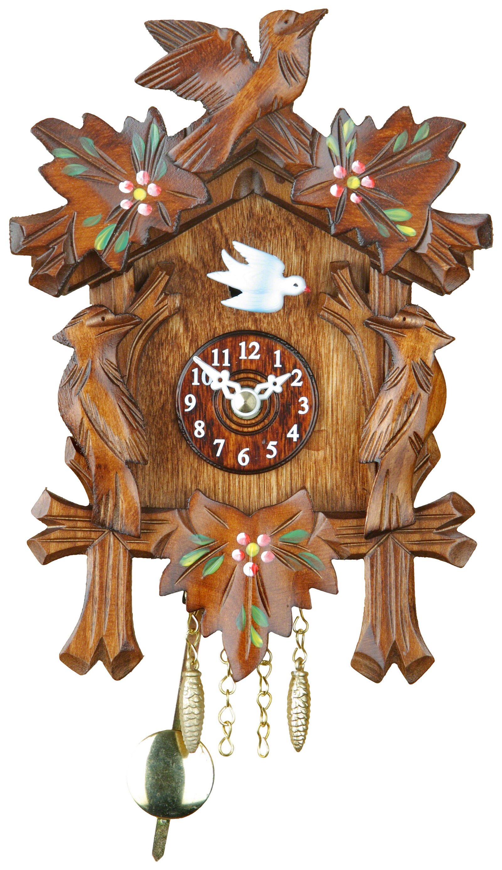 Black Forest Pendulum Clock Quartz-movement 17cm by Trenkle Uhren