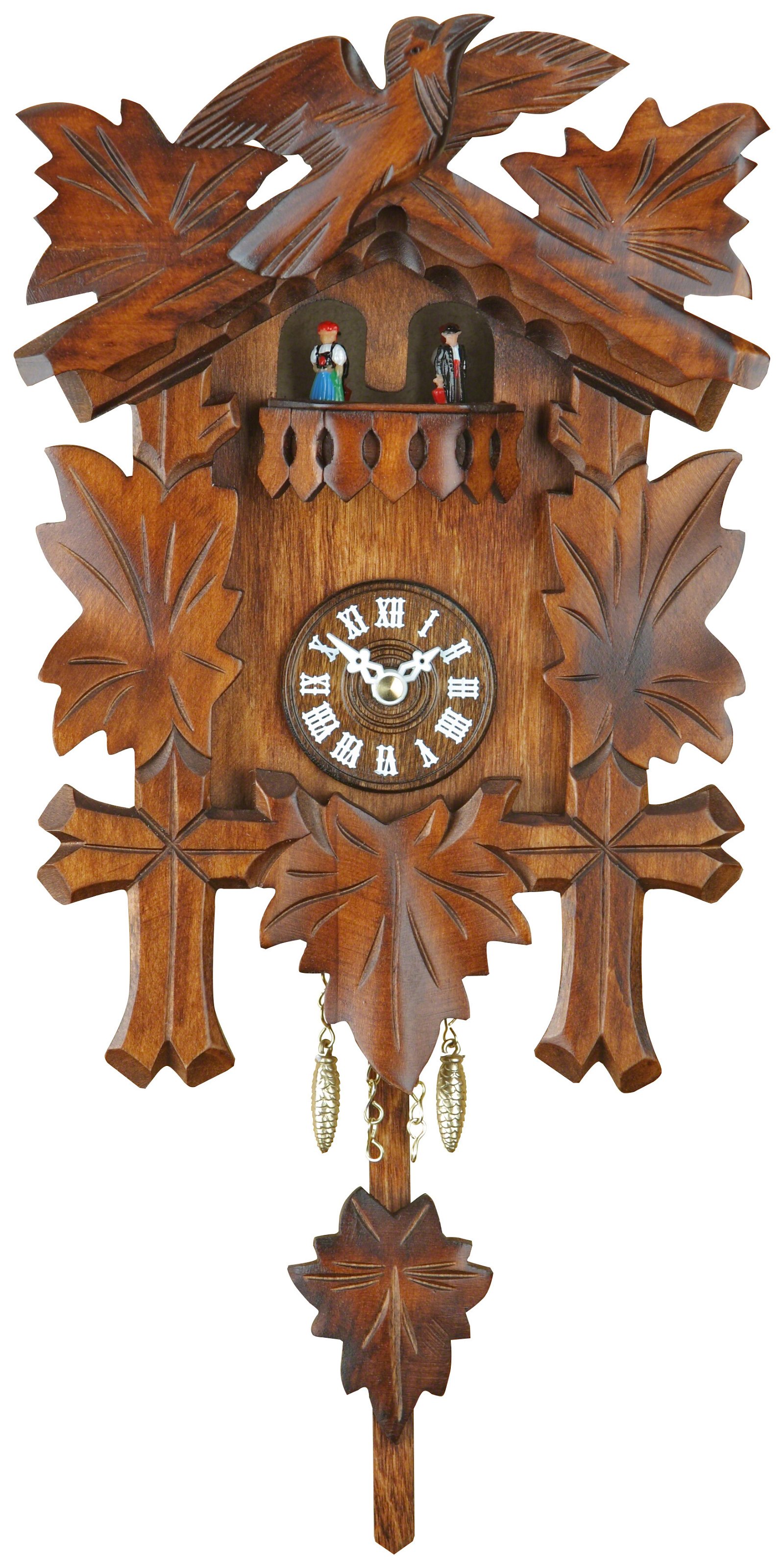 Black Forest Pendulum Clock Quartz-movement 25cm by Trenkle Uhren