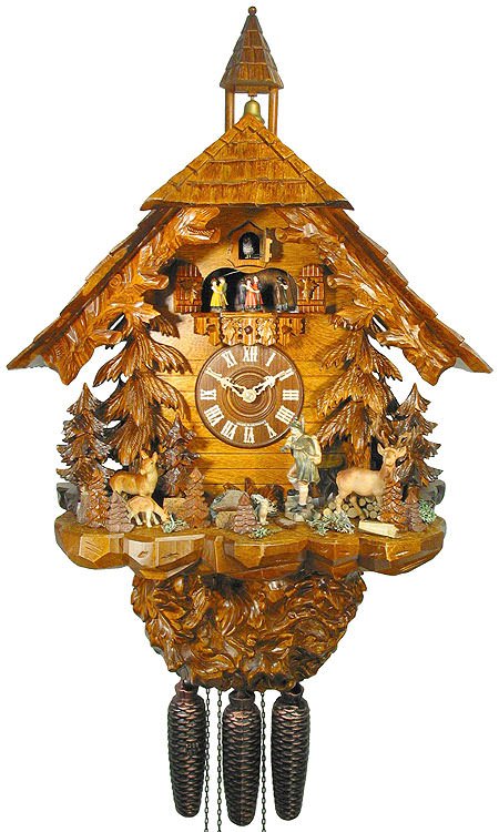 Board for Cuckoo Clock 8-day-movement Chalet-Style 71cm by August Schwer