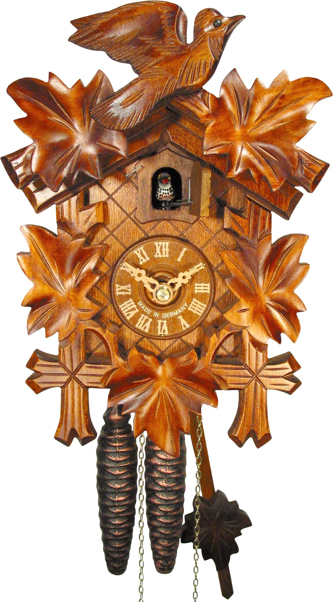 Cuckoo Clock 1-day-movement Carved-Style 23cm by August Schwer