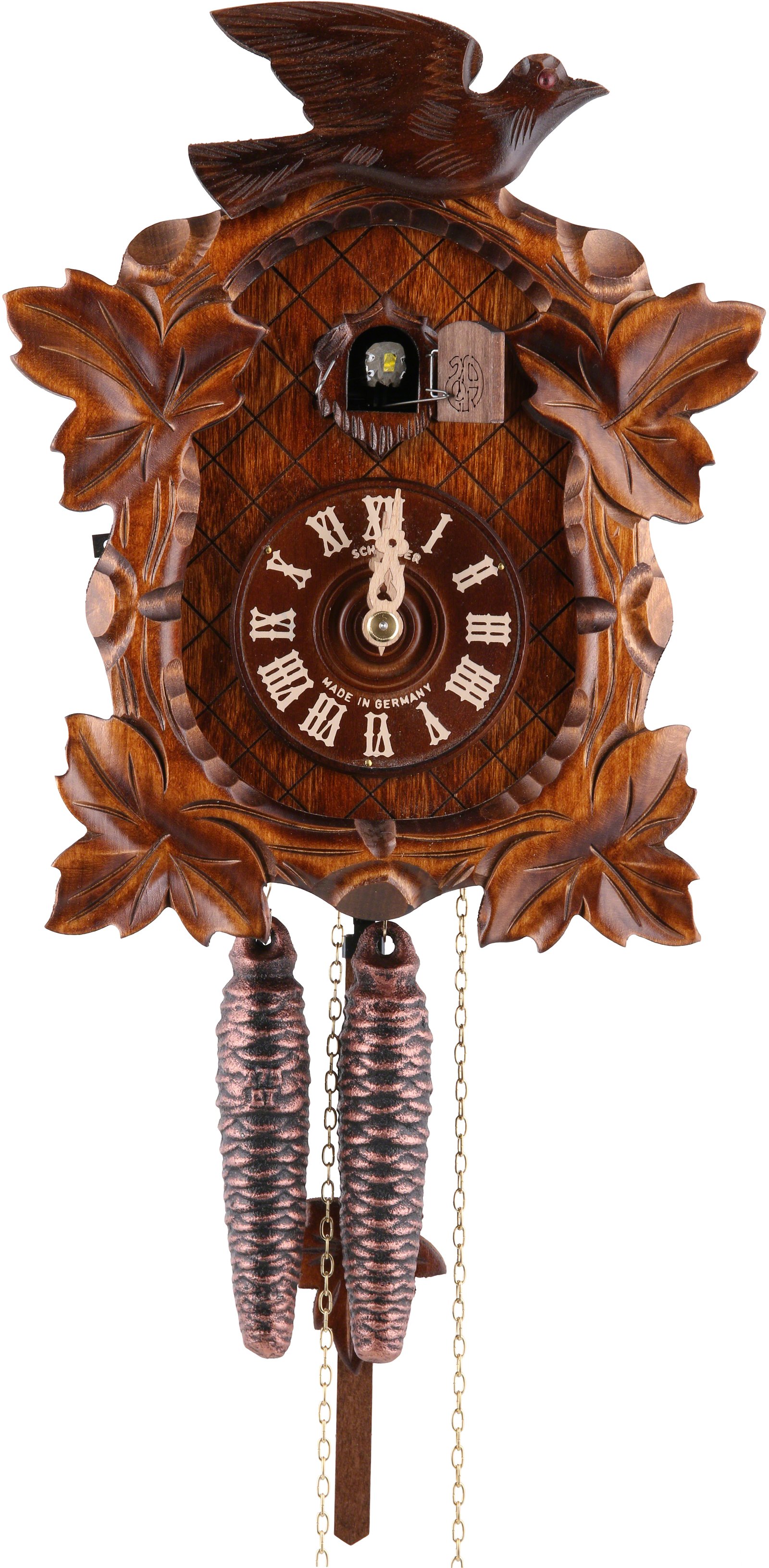 Cuckoo Clock 1-day-movement Carved-Style 26cm by Anton Schneider