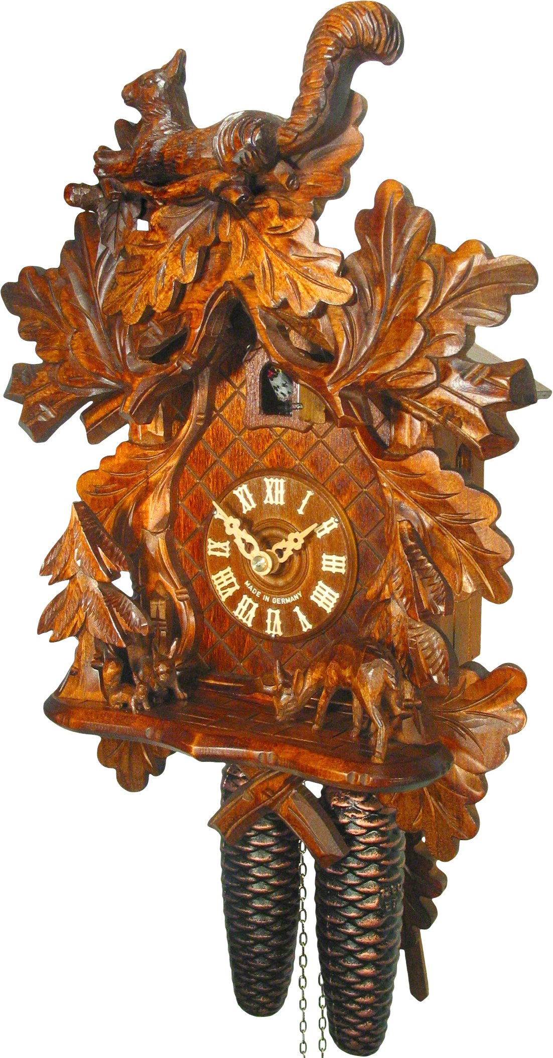 Cuckoo Clock 8-day-movement Carved-Style 37cm by August Schwer