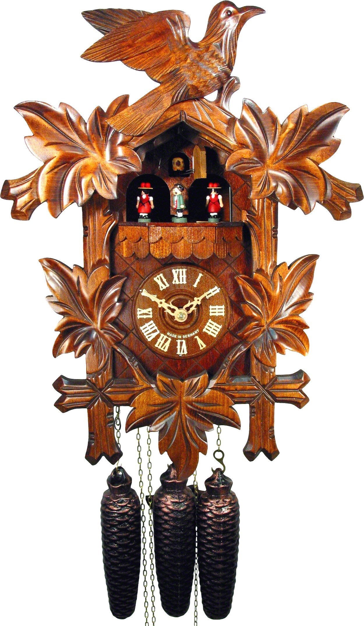 Cuckoo Clock 8-day-movement Carved-Style 41cm by August Schwer