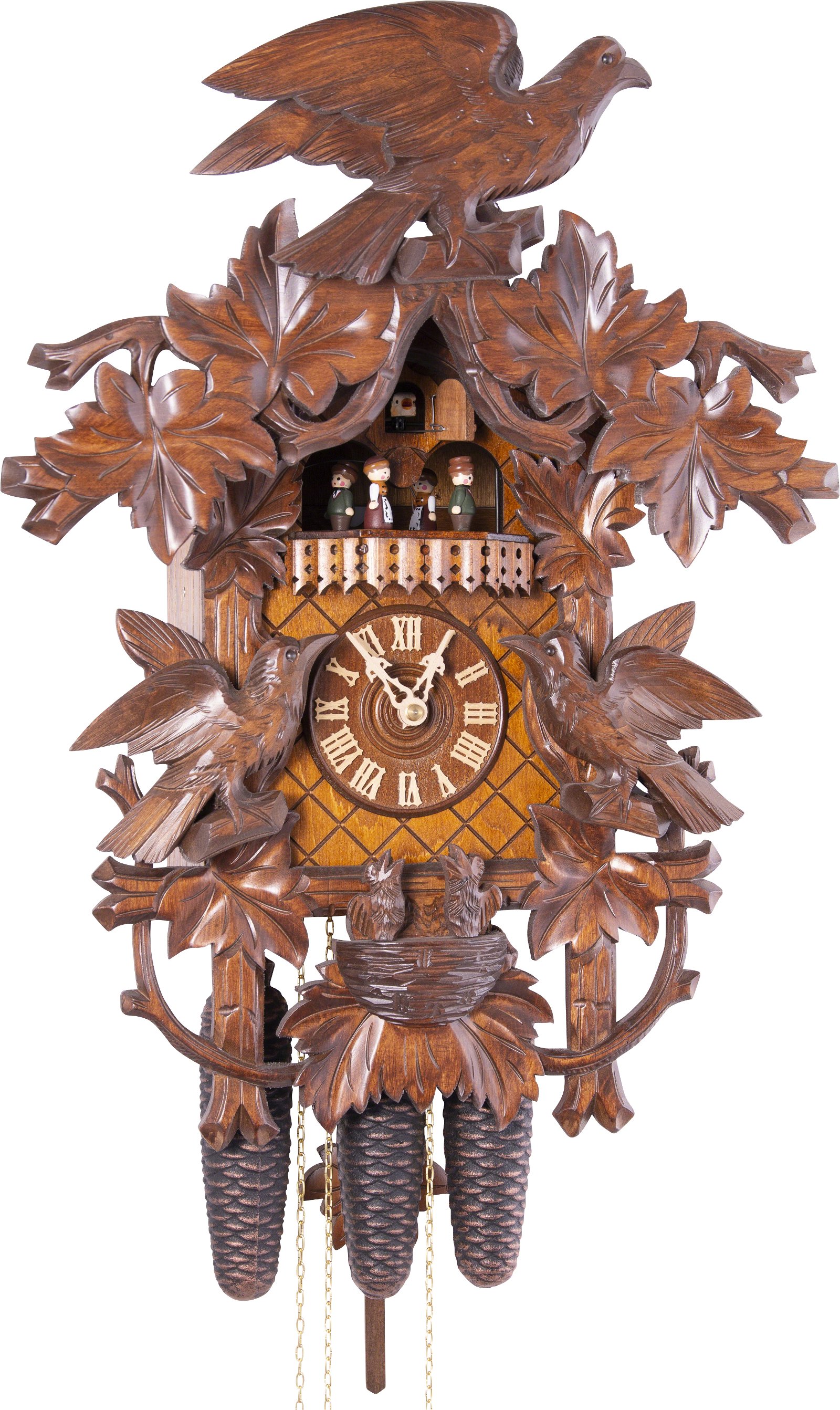 Cuckoo Clock 8-day-movement Carved-Style 53cm by Rombach & Haas