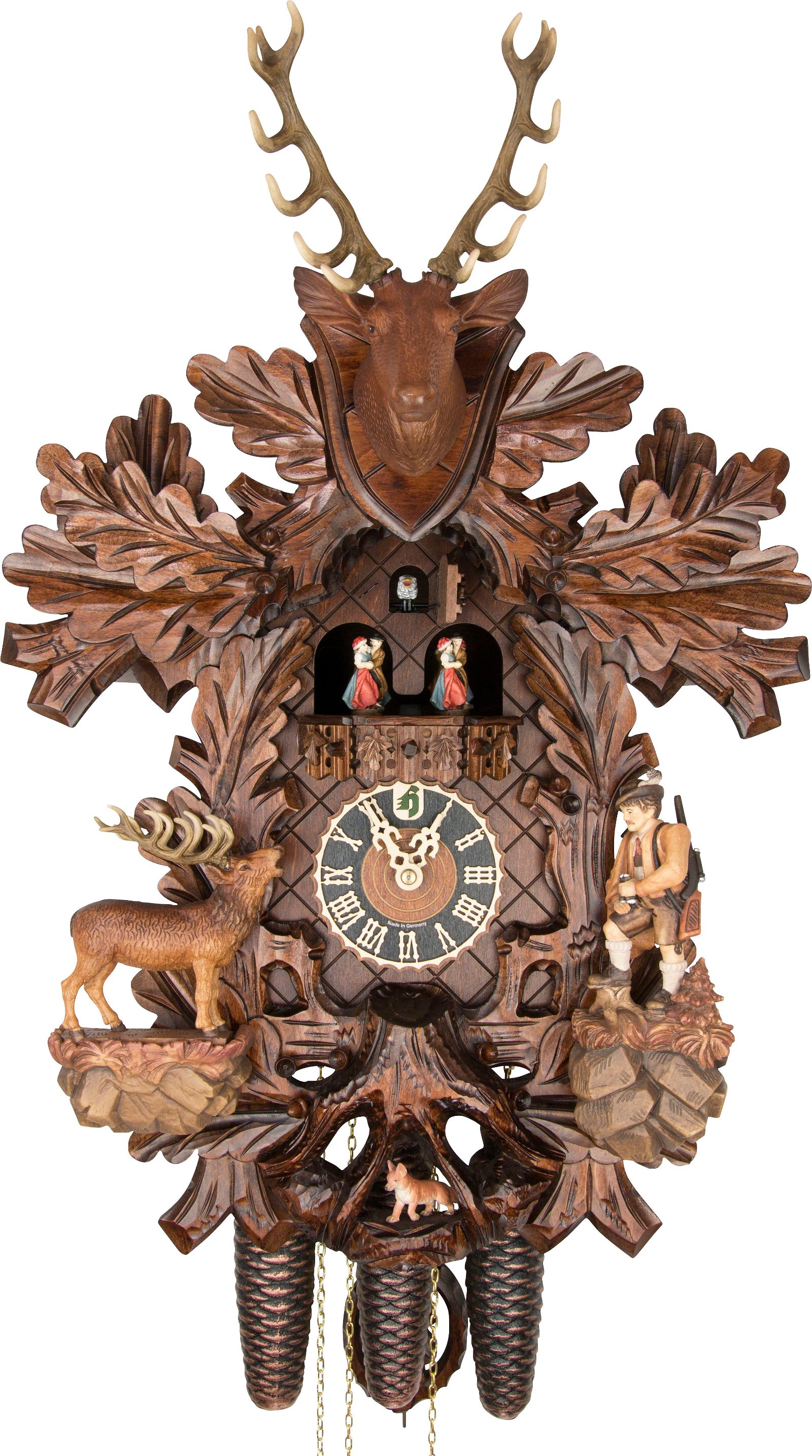 Cuckoo Clock 8-day-movement Carved-Style 59cm by Hönes